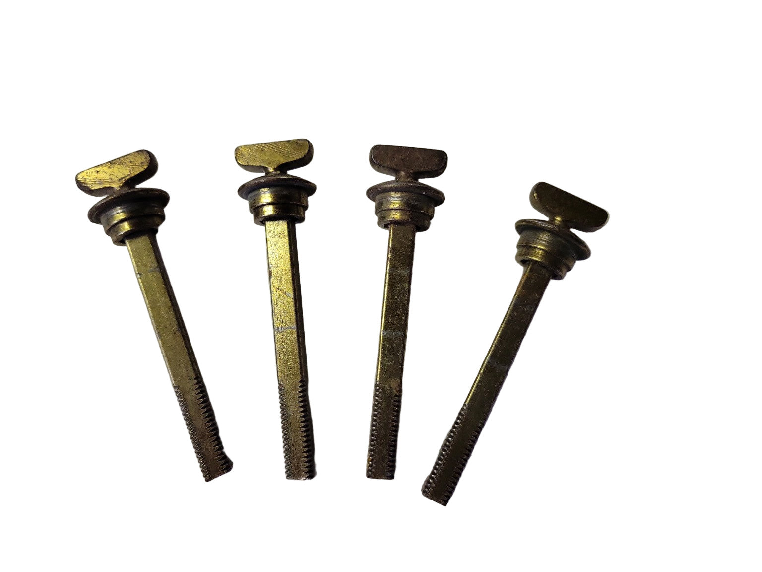 Vintage Brass Window Sash Lock Screws – Set of Four