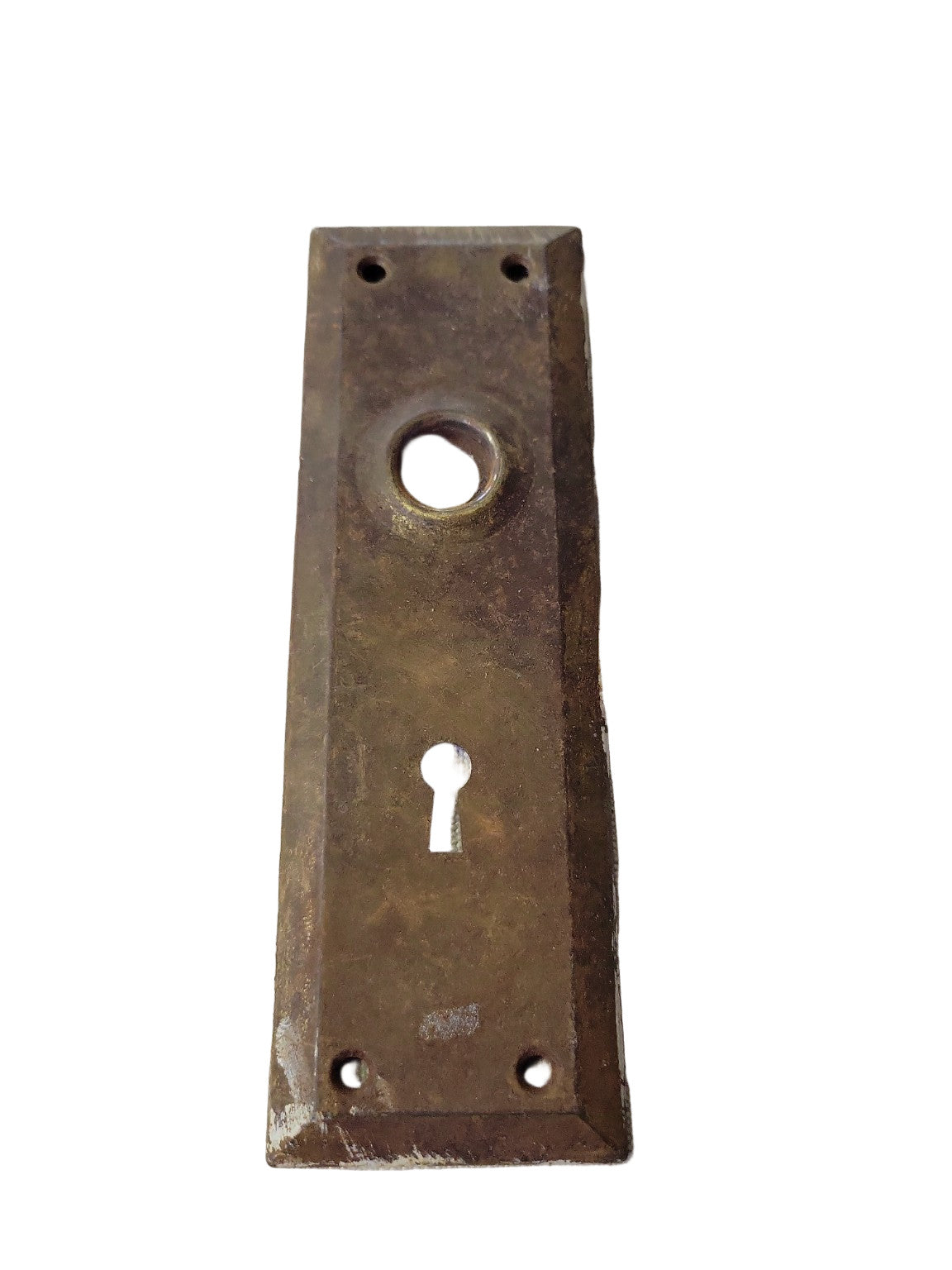 Set of 3 Antique Brass Door Backplates – 2" W x 7" H