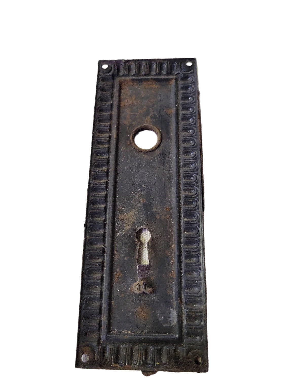 Antique Cast Iron Door Backplate – 2 1/2" W x 6 1/2" H