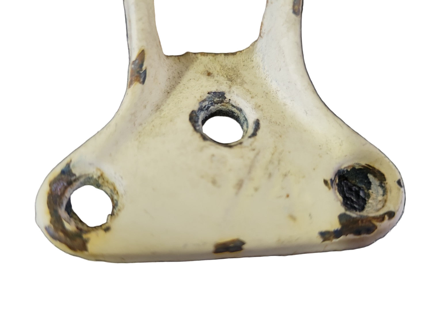 Antique Cast Iron Flagpole Holder – Marked “3/4”, Painted Surface (2 ½" x 5" x 1")