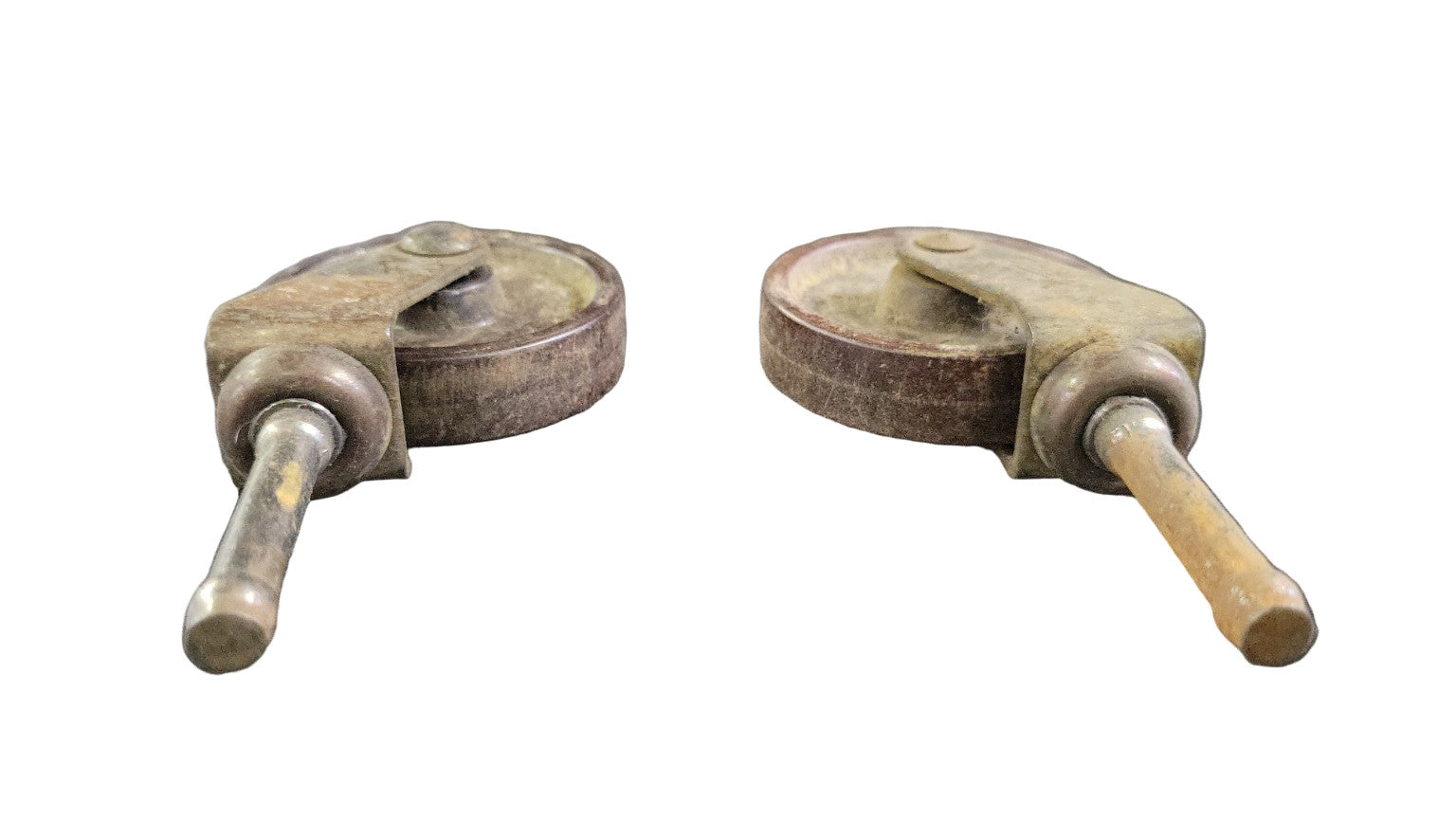 Set of 2 Vintage Furniture Casters – 2" Wheels