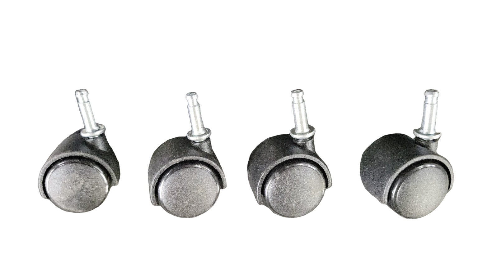 Pair of Modern Twin-Wheel Casters – 1 ¼" Wheels