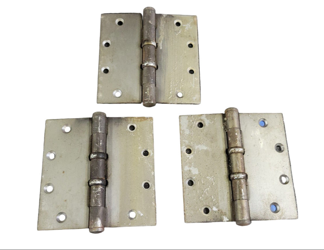 Set of 3 Antique Stanley Hinges – 5" H x 2 ¼" W (Pat. Mar. 14, 1922)