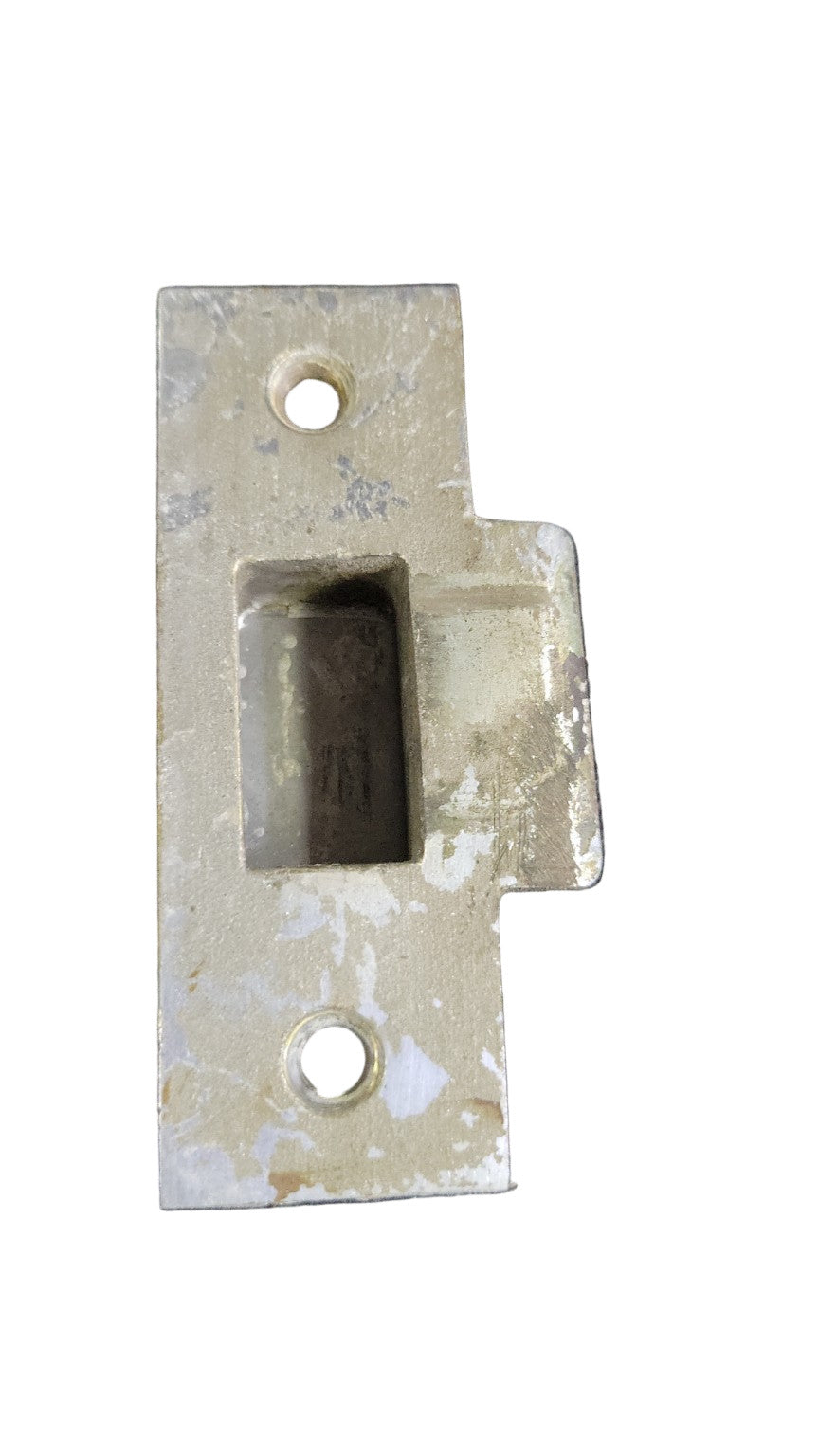 Vintage Steel Strike Plate – 3 ¾" L x 1 ¼" W