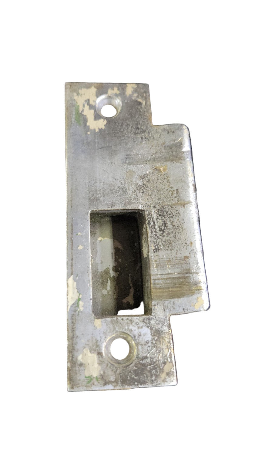 Vintage Steel Strike Plate – 3 ⅞" L x 1 ¼" W (Stamped 1456 RH)