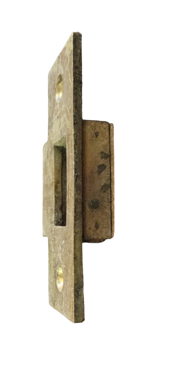 Antique Brass Strike Plate – Marked 1235 – 3 ¼" L x 1 ¼" W