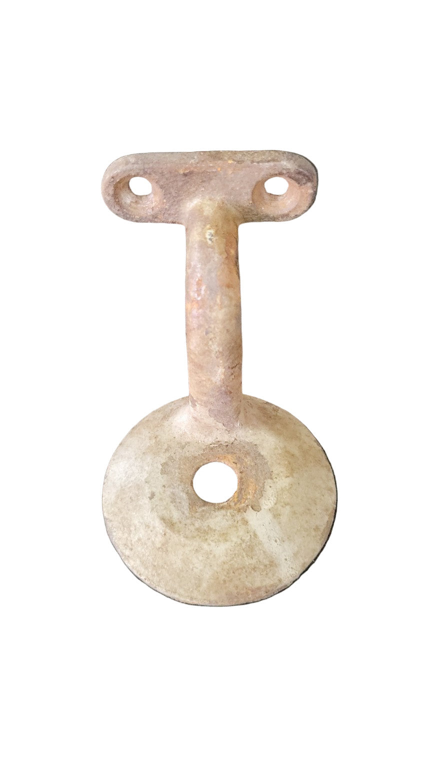 Vintage Cast Iron Railing Bracket – Wall Mount Handrail Holder