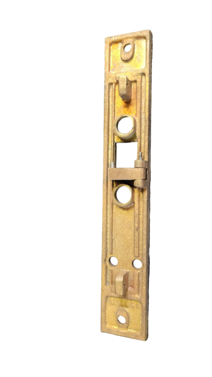 Solid Brass Mortise Lock Faceplate – Marked “1228 R”
