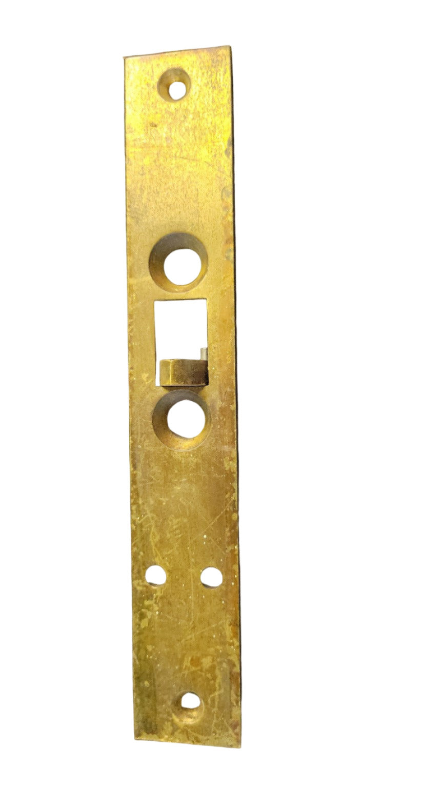 Solid Brass Mortise Lock Faceplate – Marked “1228 R”