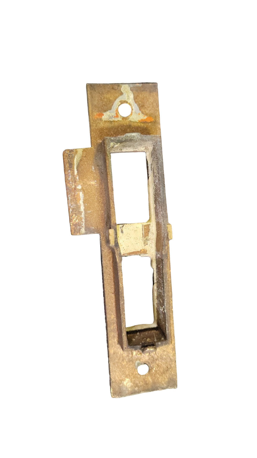Double Pocket Solid Brass Mortise Strike Plate – 5 5/8"