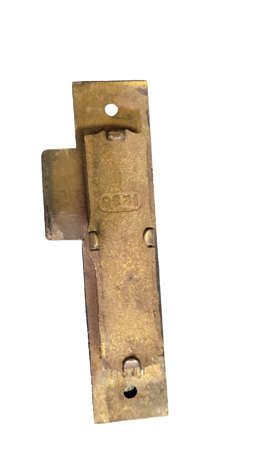 Solid Brass Double Pocket Mortise Strike Plate – Marked 1238