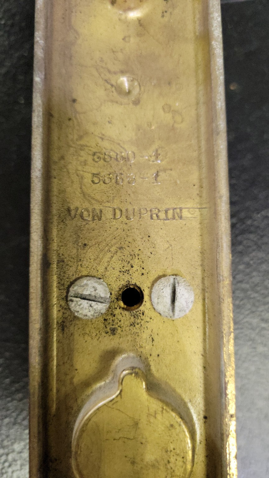 Von Duprin Solid Brass Commercial Door Pulls – 5660-1, 5668-1, 5668-5 (Set of 2)