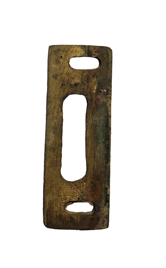 Solid Brass Pocket Door Strike Plate – Hinged Barrel Latch Type