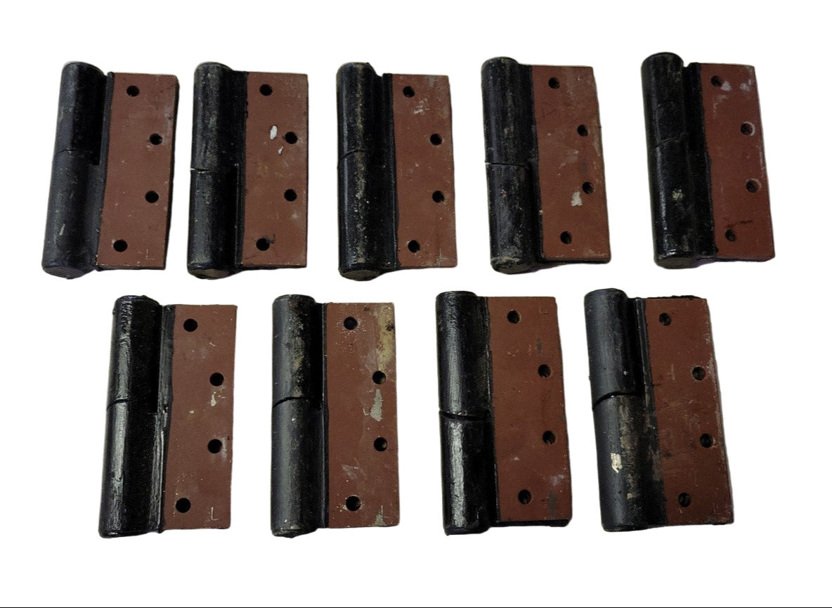 Set of 9 Overly Door Co. Heavy-Duty Steel Hinges