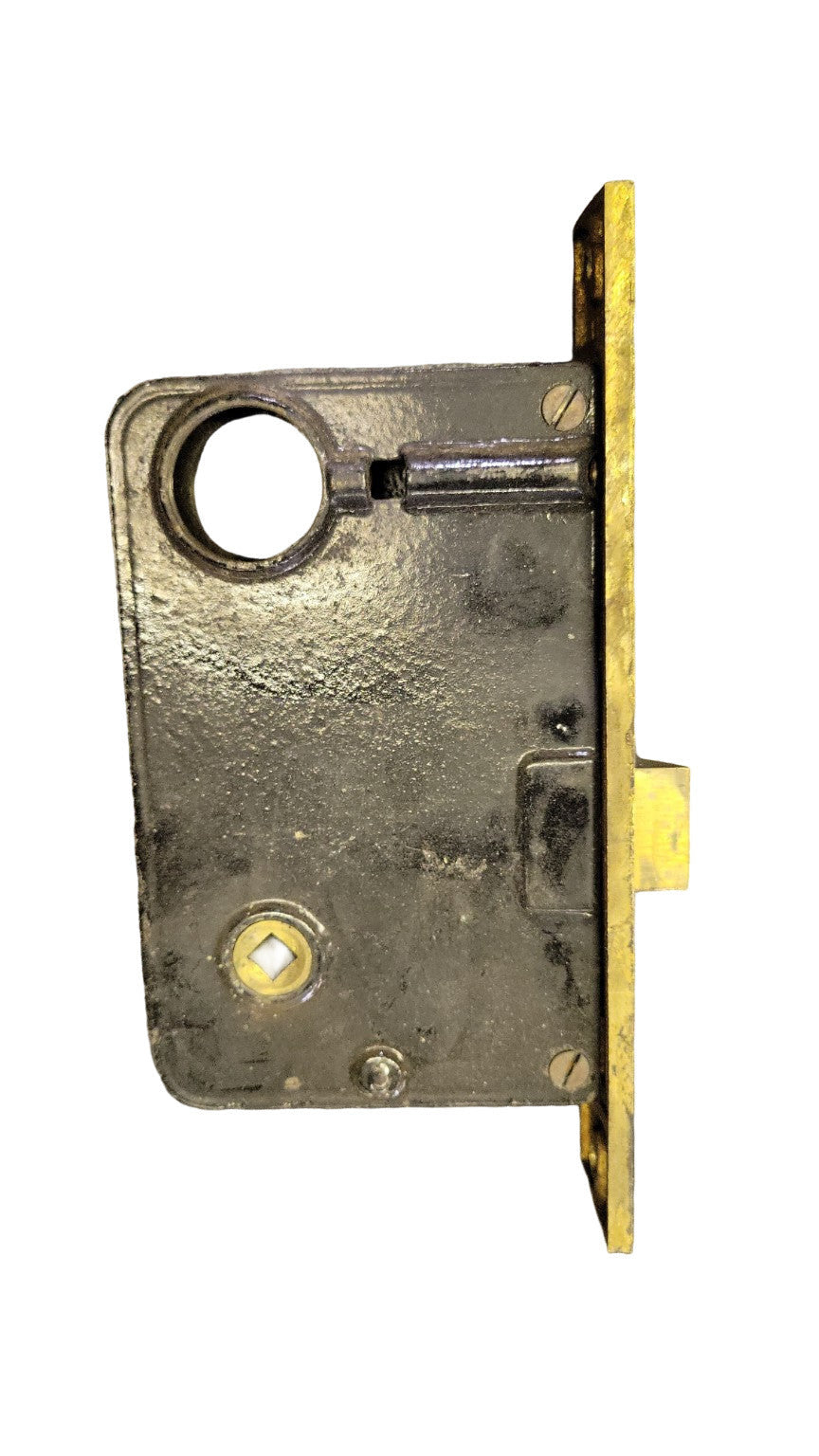 Vintage Russwin Mortise Lock Body (No Cylinder) – 5¾" H × 3⅜" D × 1⅛" W