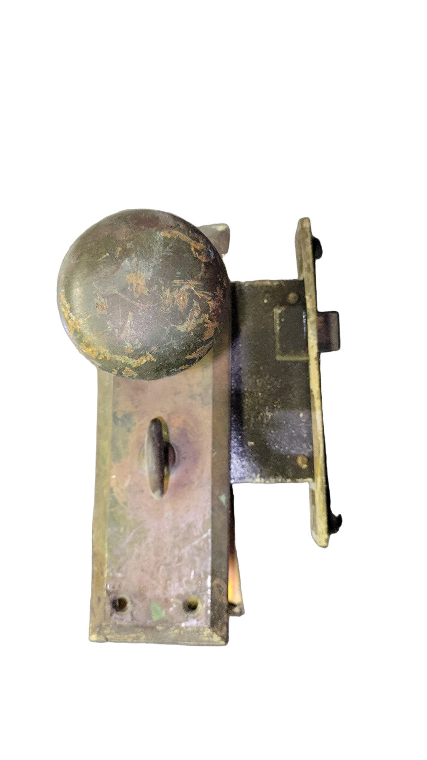 Vintage SARGENT EASY SET Mortise Lockset with Knobs and Plate