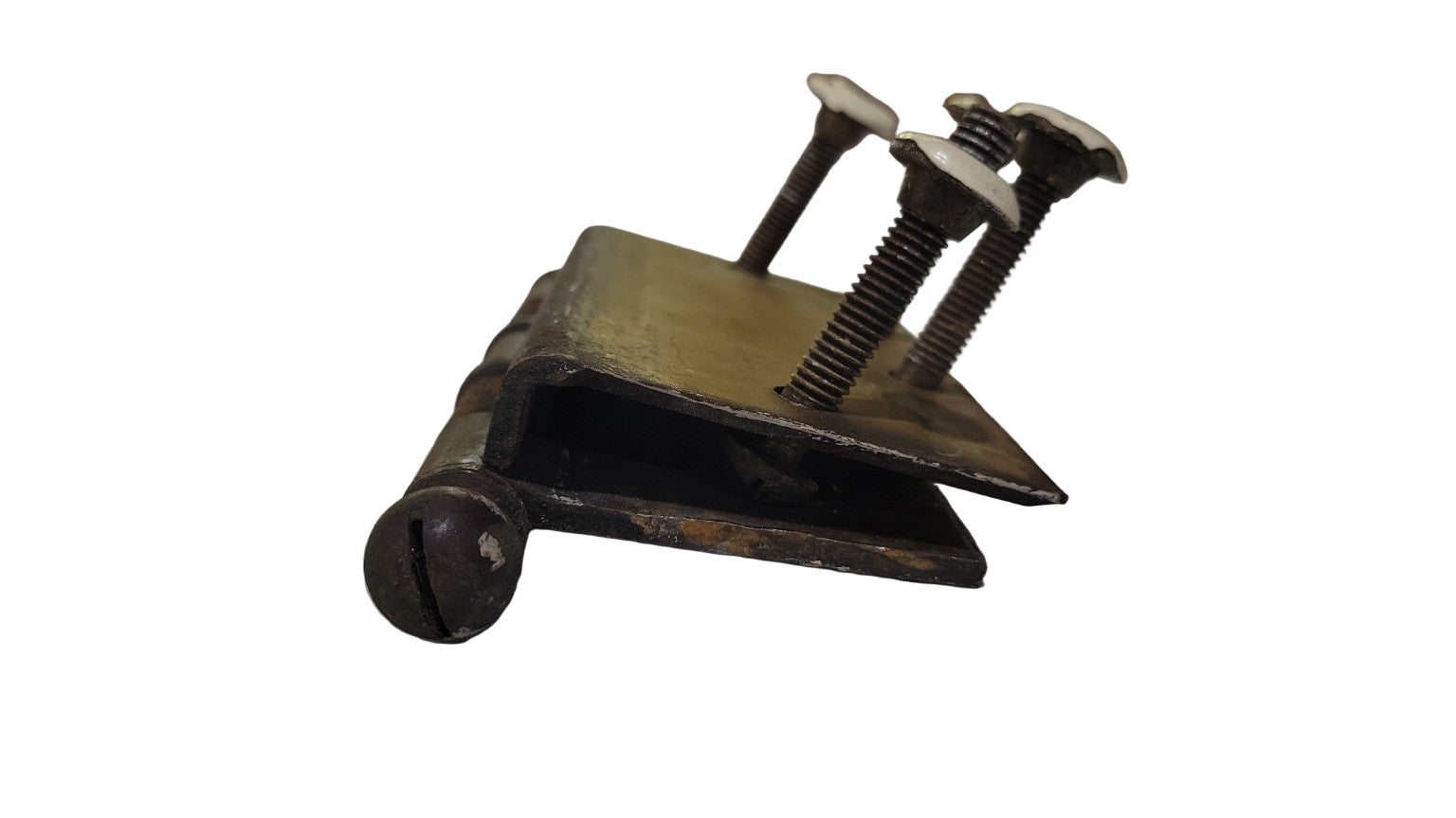 Large Antique Brass Ball Tip Door Hinge – 5½" W x 5" H x 1/8" D