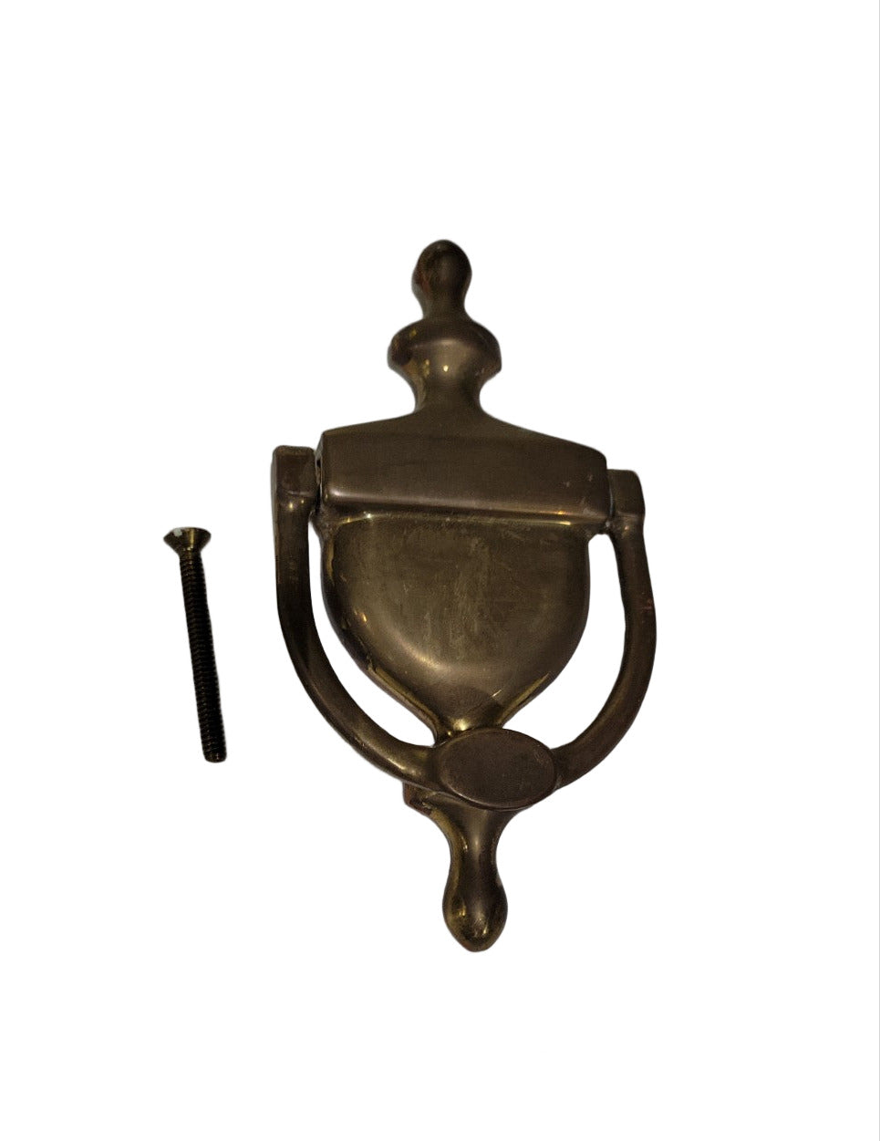 Vintage Solid Brass Door Knocker – 6" Urn Style