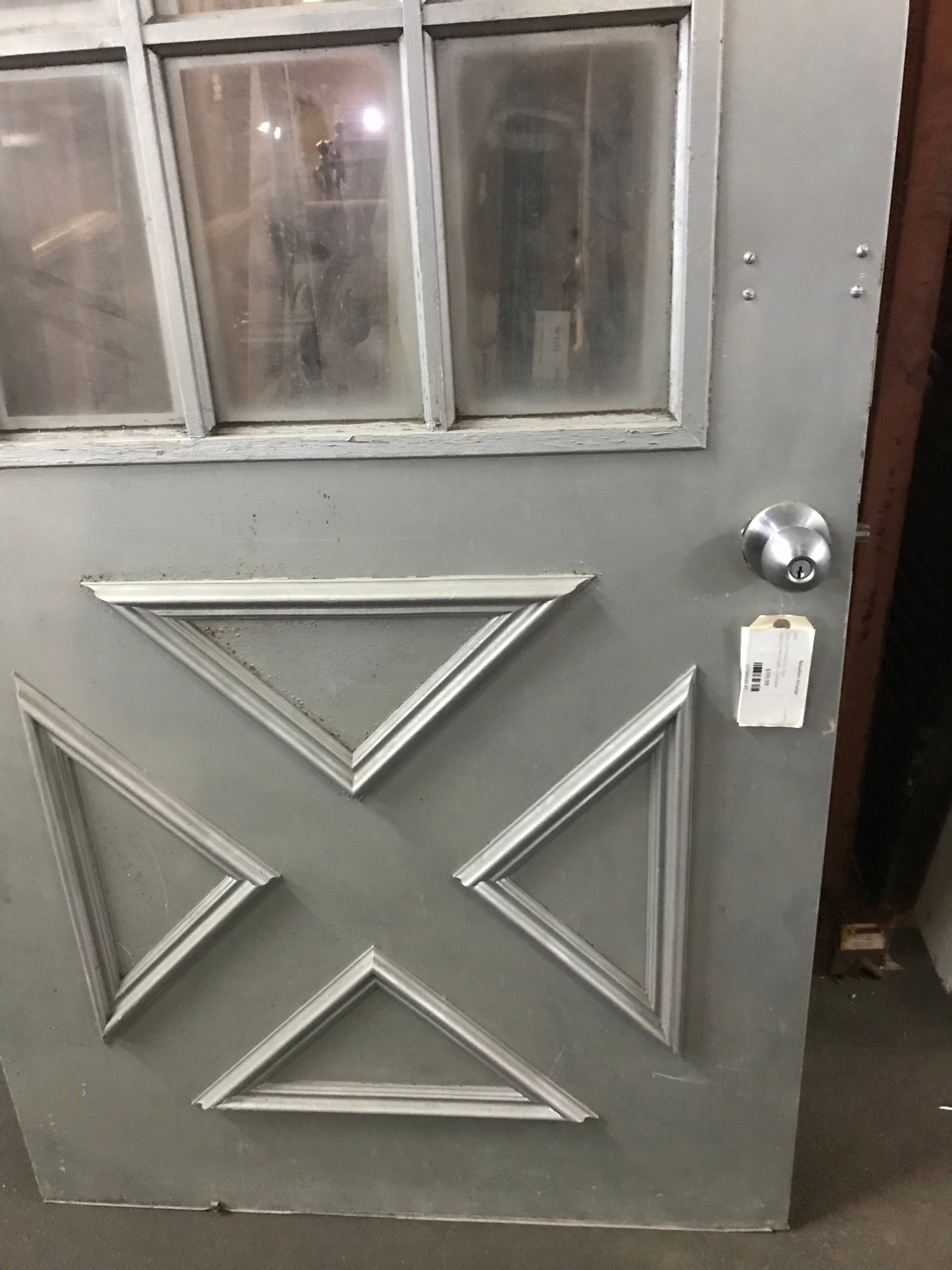 9-Lite Metal Entry Door - 35 1/2” x 79 3/8”