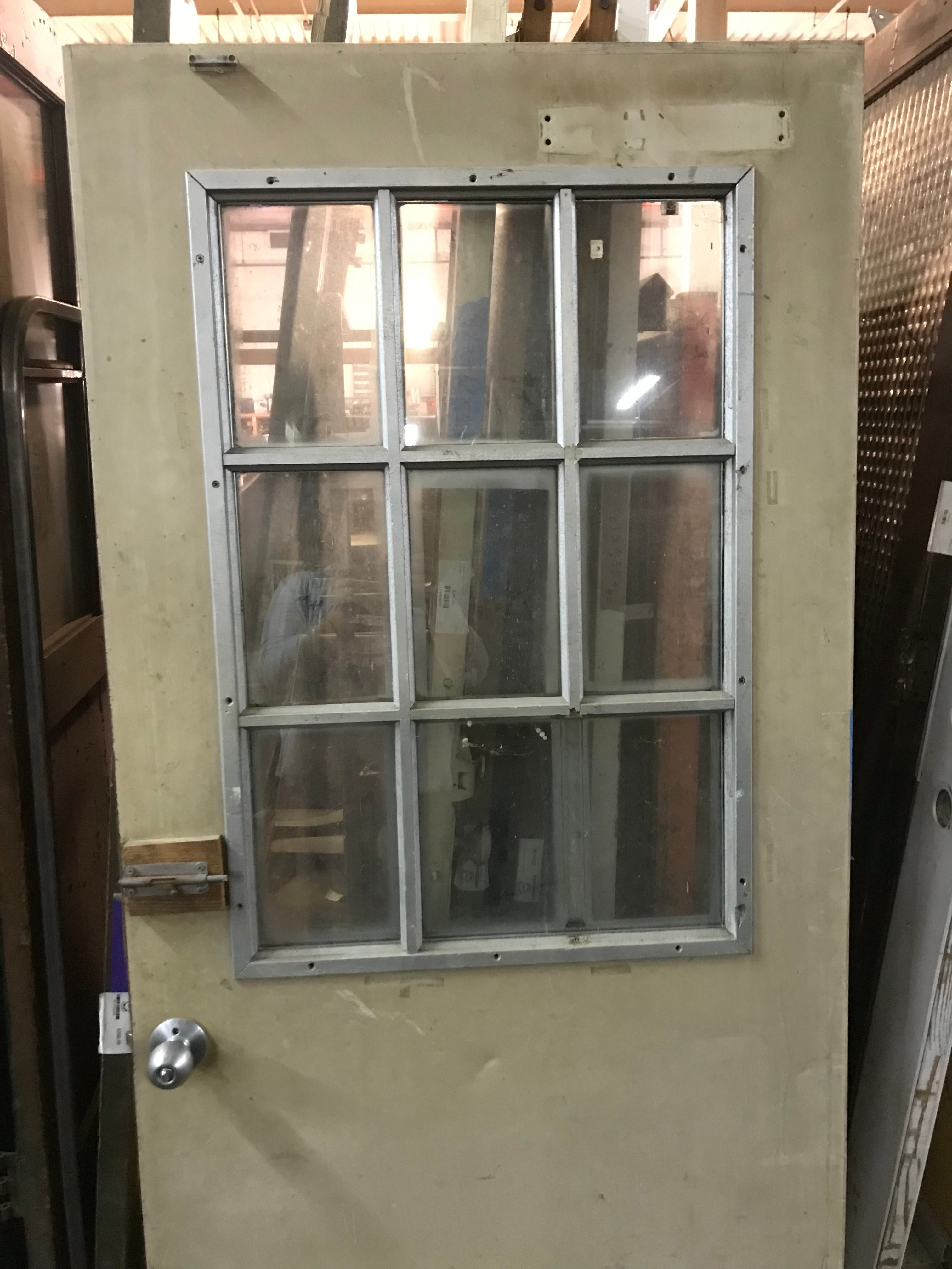 9-Lite Metal Entry Door - 35 1/2” x 79 3/8”