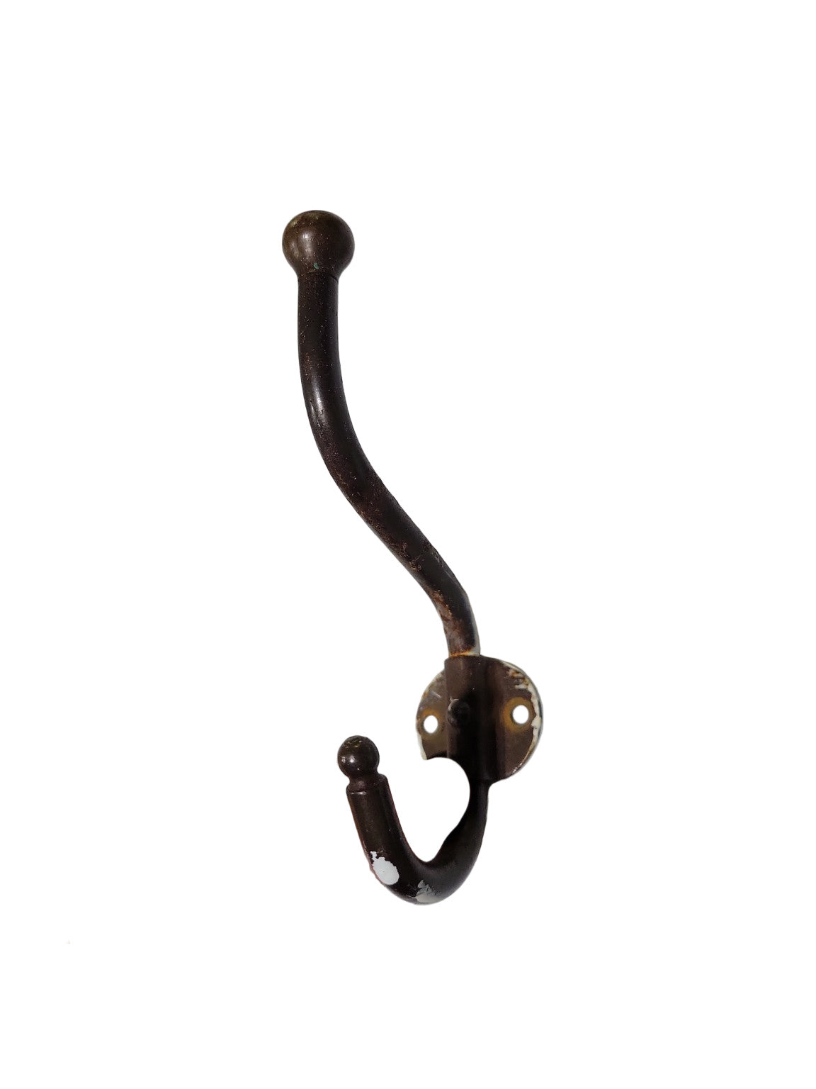 Antique Cast Iron Double Coat Hooks – Set of 2