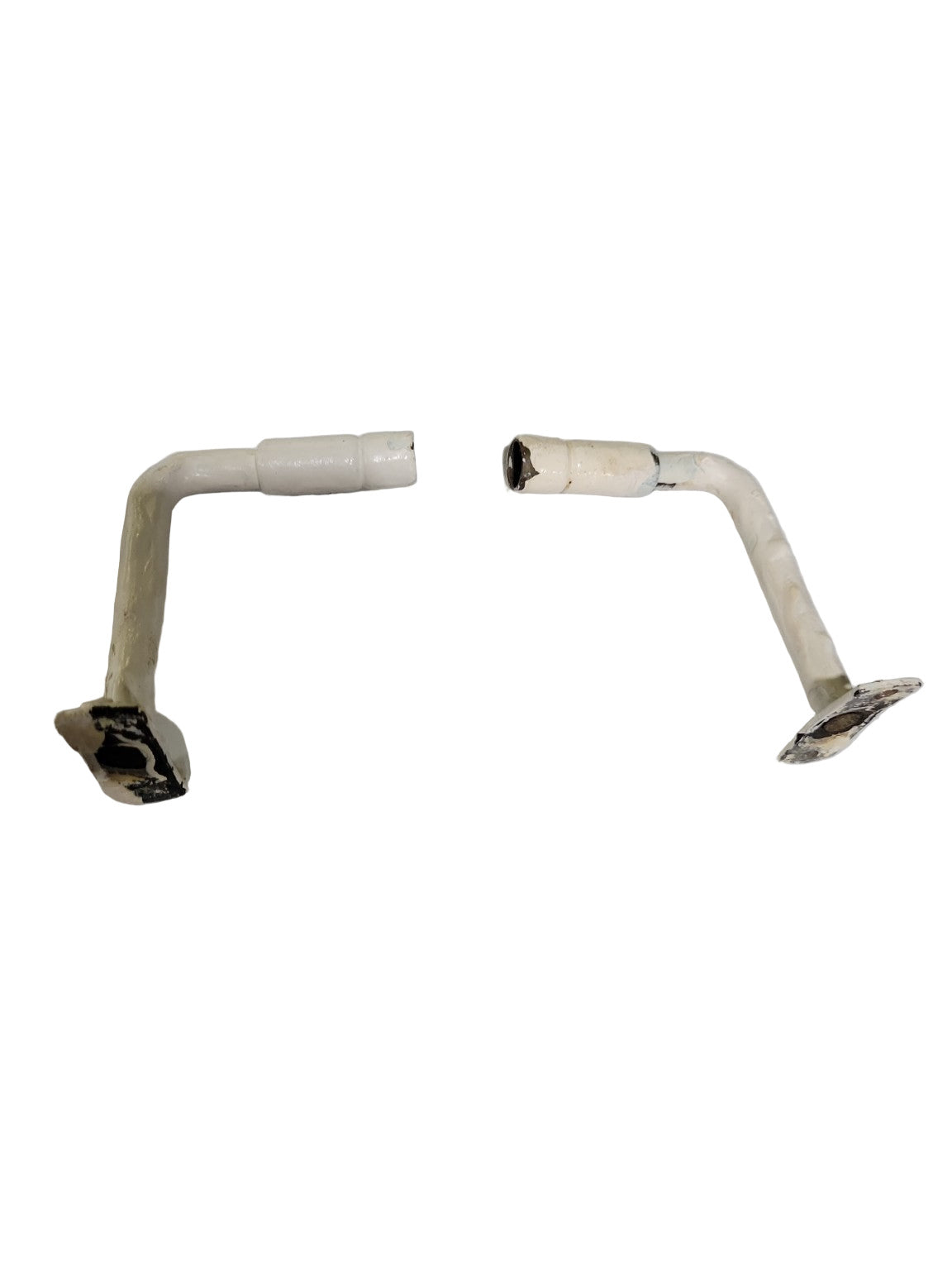 Antique White Painted Curtain Rod Holders – Set of 2 (2½" x 3")