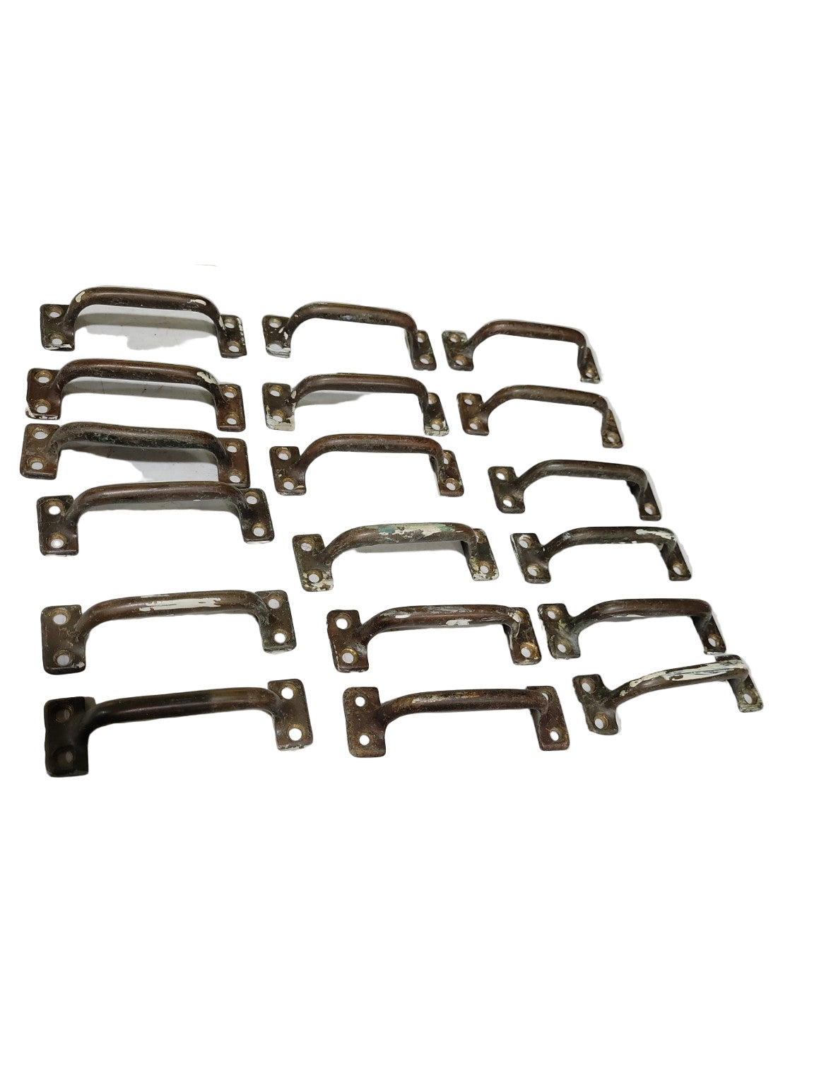 Antique Brass Drawer Handles – Set of 18 (4¼" x 1¼" x 1")