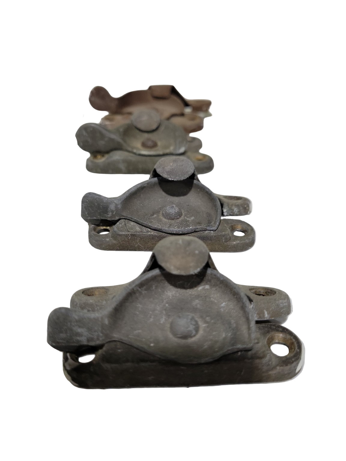 Antique Cast Iron Window Sash Locks – Set of 12 (2½" x 1" x 1")