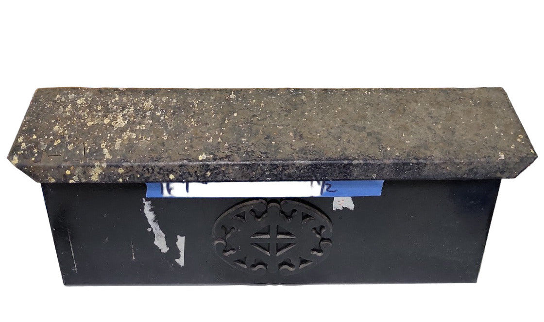 Antique Cast Metal Wall-Mounted Mailbox – 16½" x 6½" x 4½"
