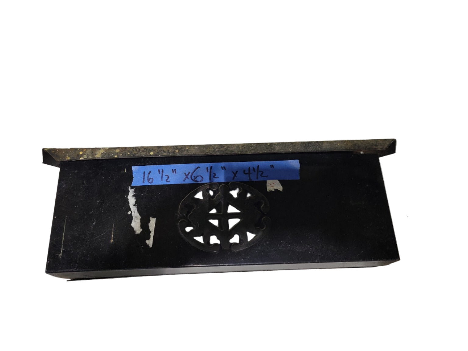 Antique Cast Metal Wall-Mounted Mailbox – 16½" x 6½" x 4½"