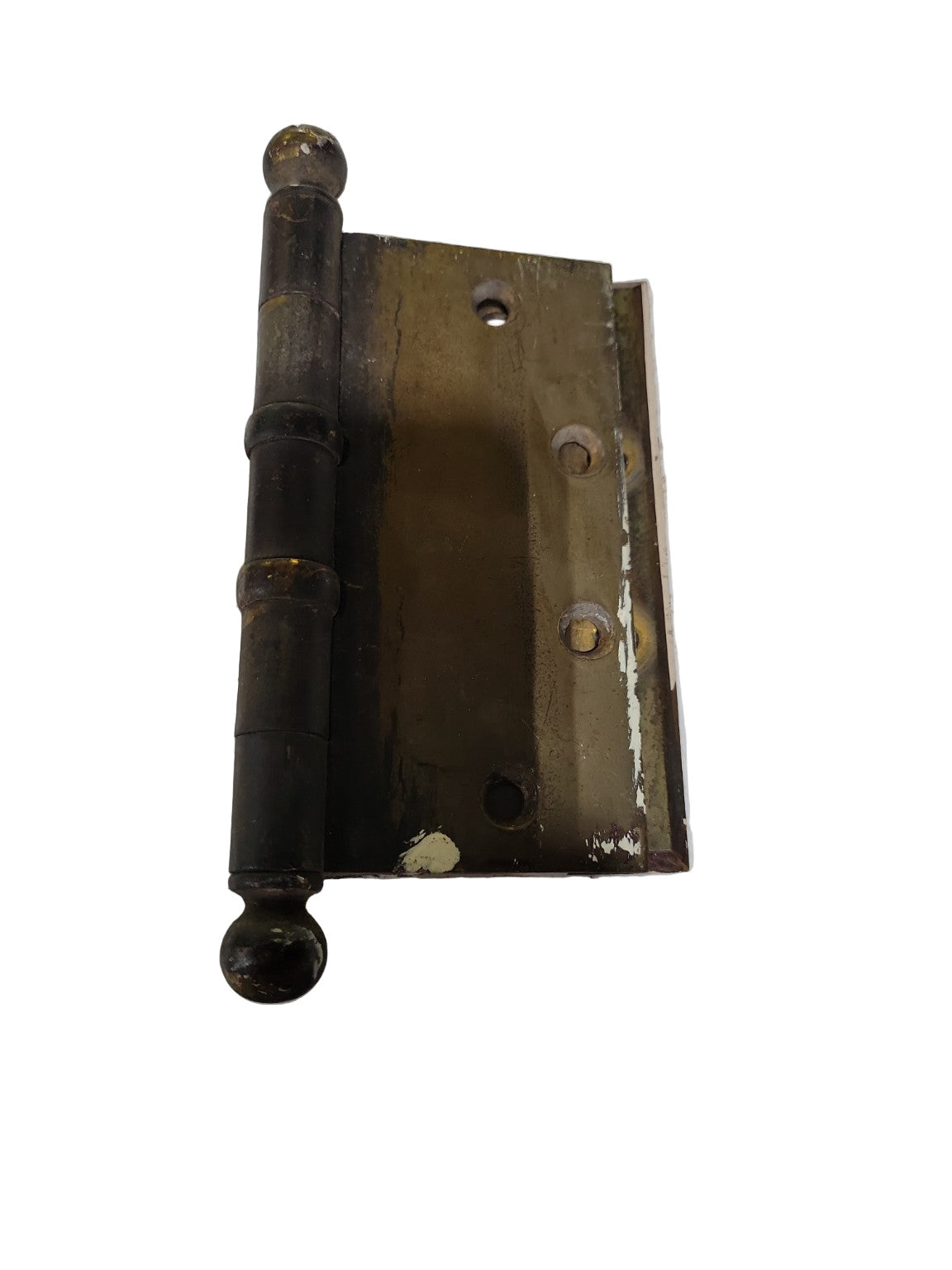 Antique Brass Offset Ball-Tip Commercial Door Hinge – 5 ⅜" x 5"