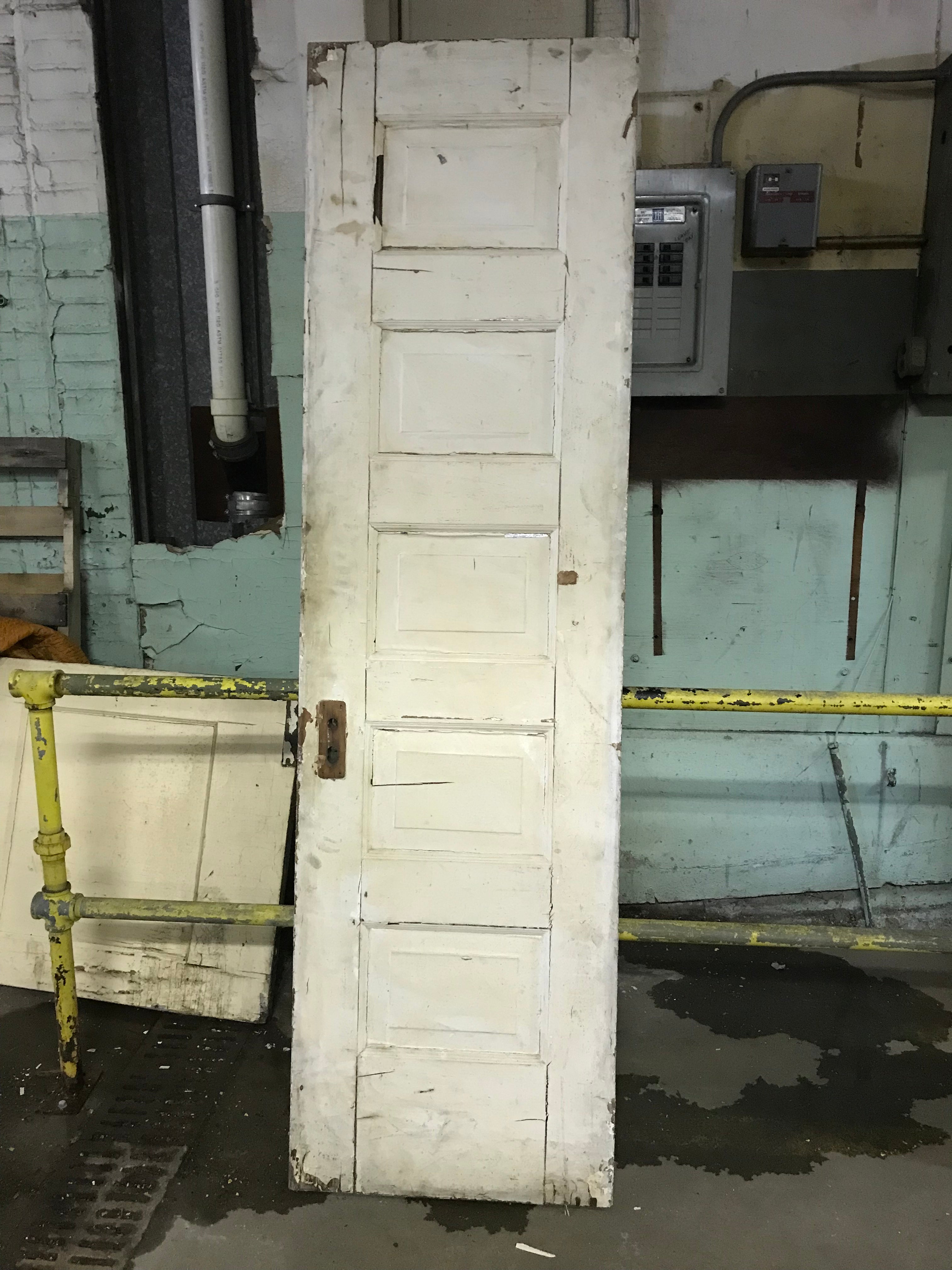 White Horizontal Five Panel Door