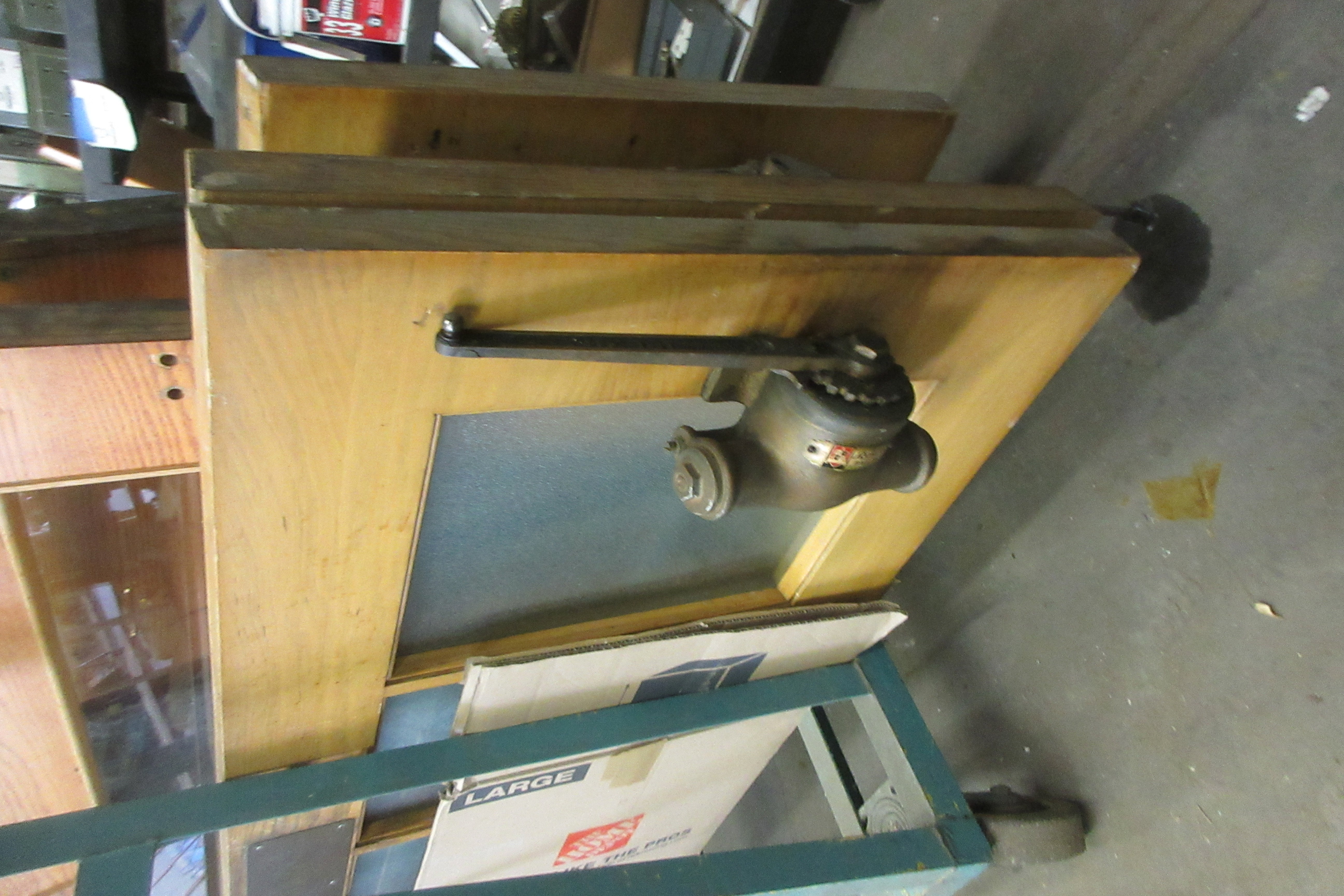 Vintage School Door With Hydrolics 25 1/2" x 83" x 1 3/4"