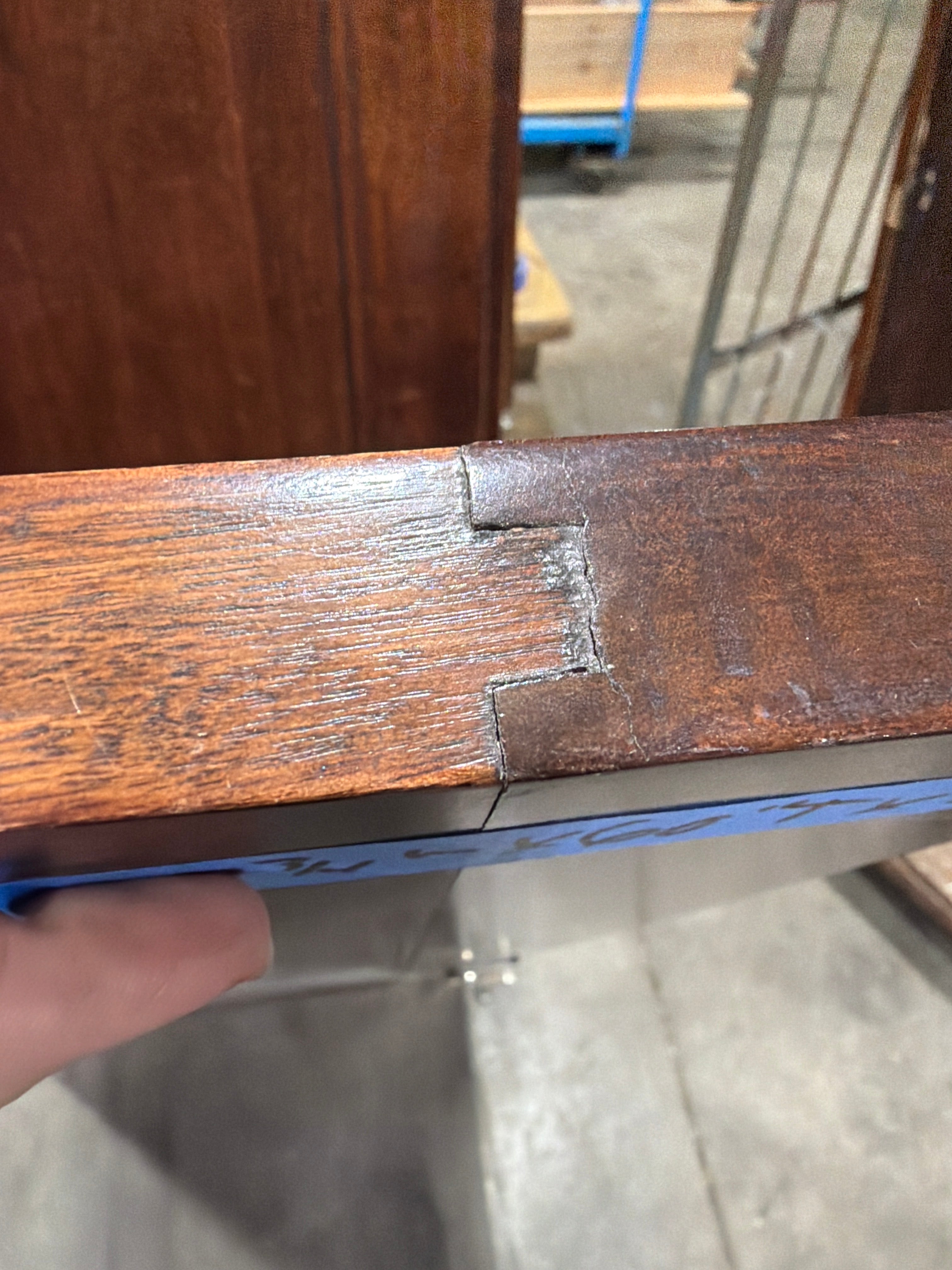 Vintage Left-Hand Swing Bathroom Stall Door – Solid Wood (No Locking Hardware)