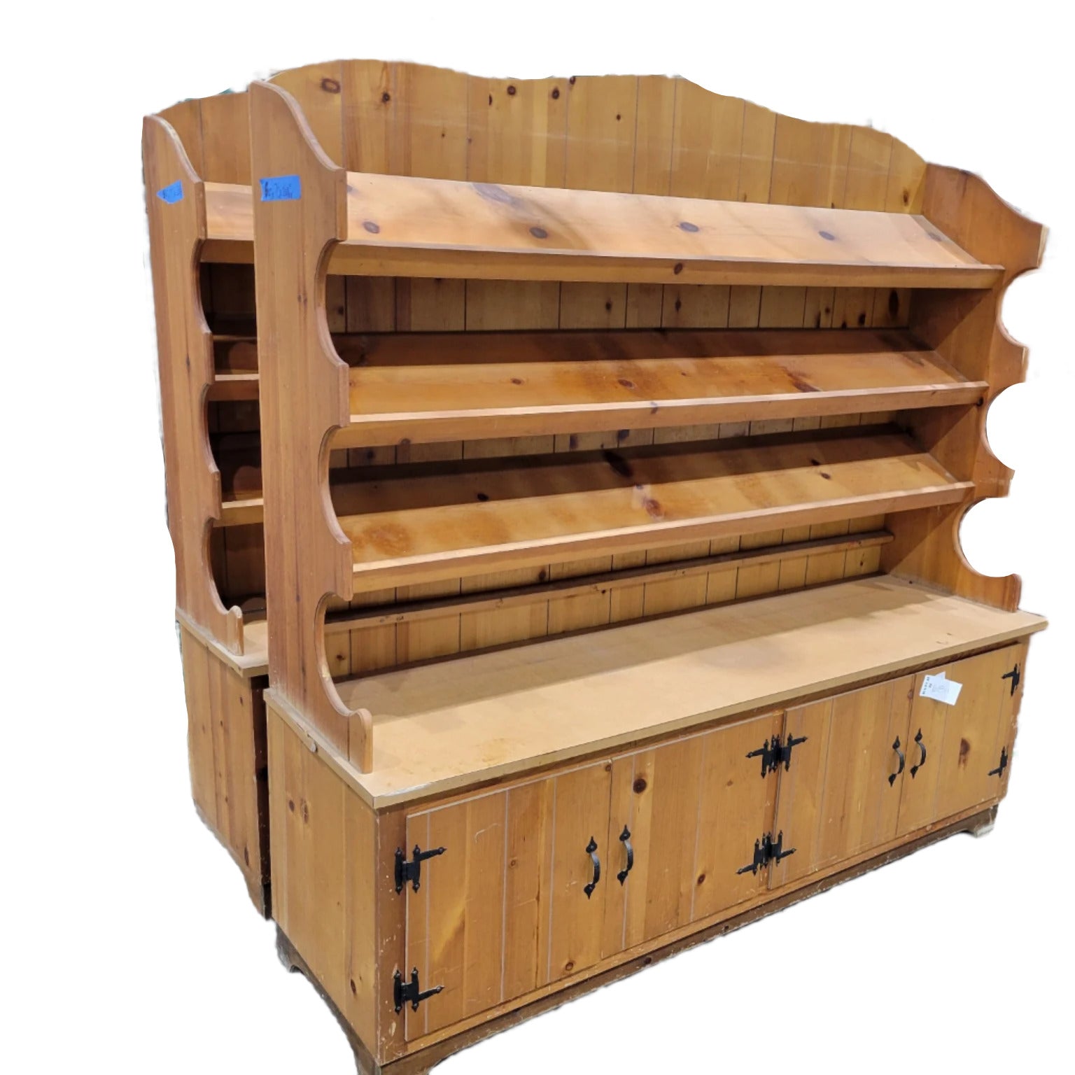 Large Wooden Shoe Salesman Display Rack