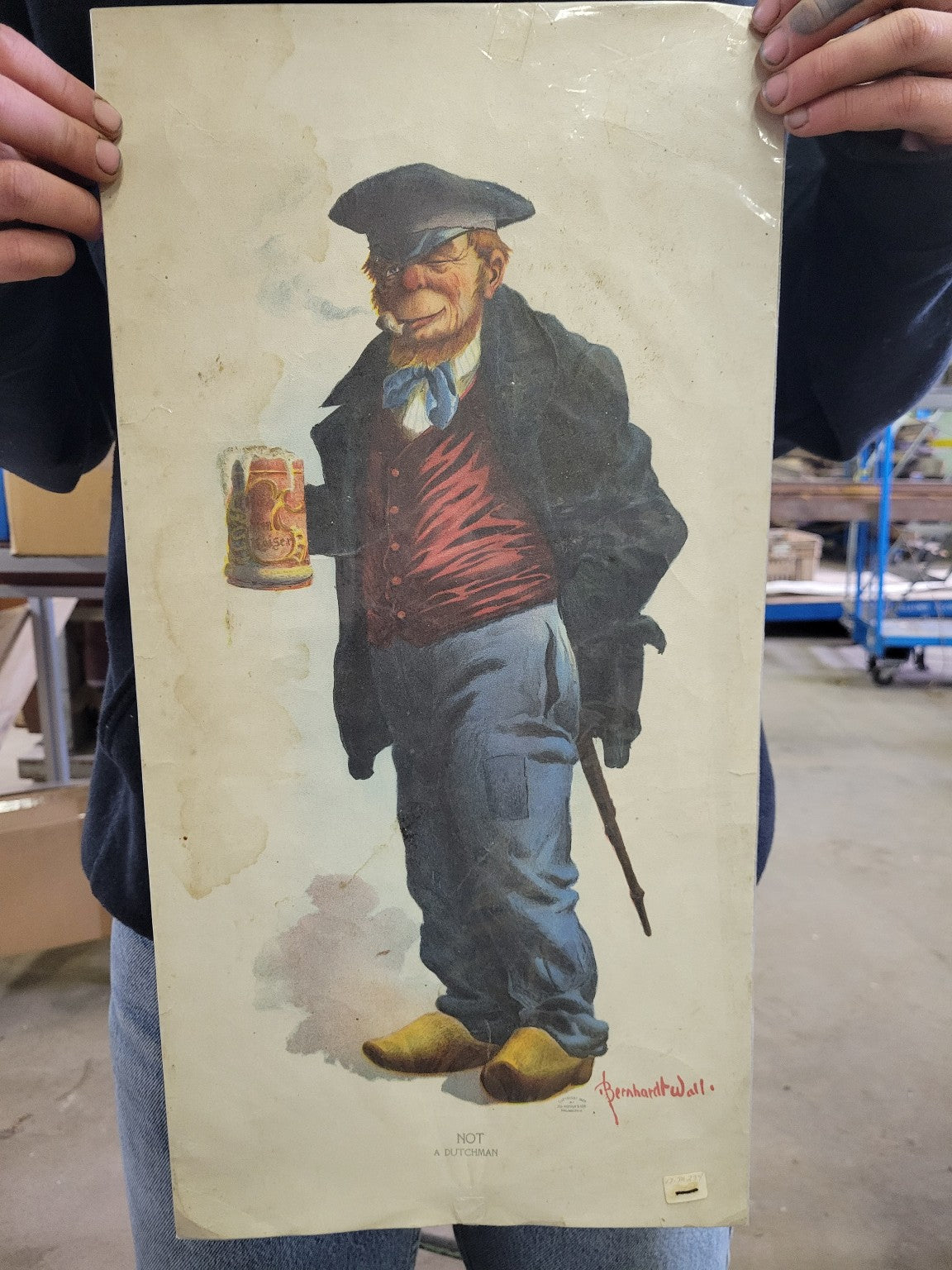 “Not A Dutchman” Lithograph Poster by Bernhardt Wall