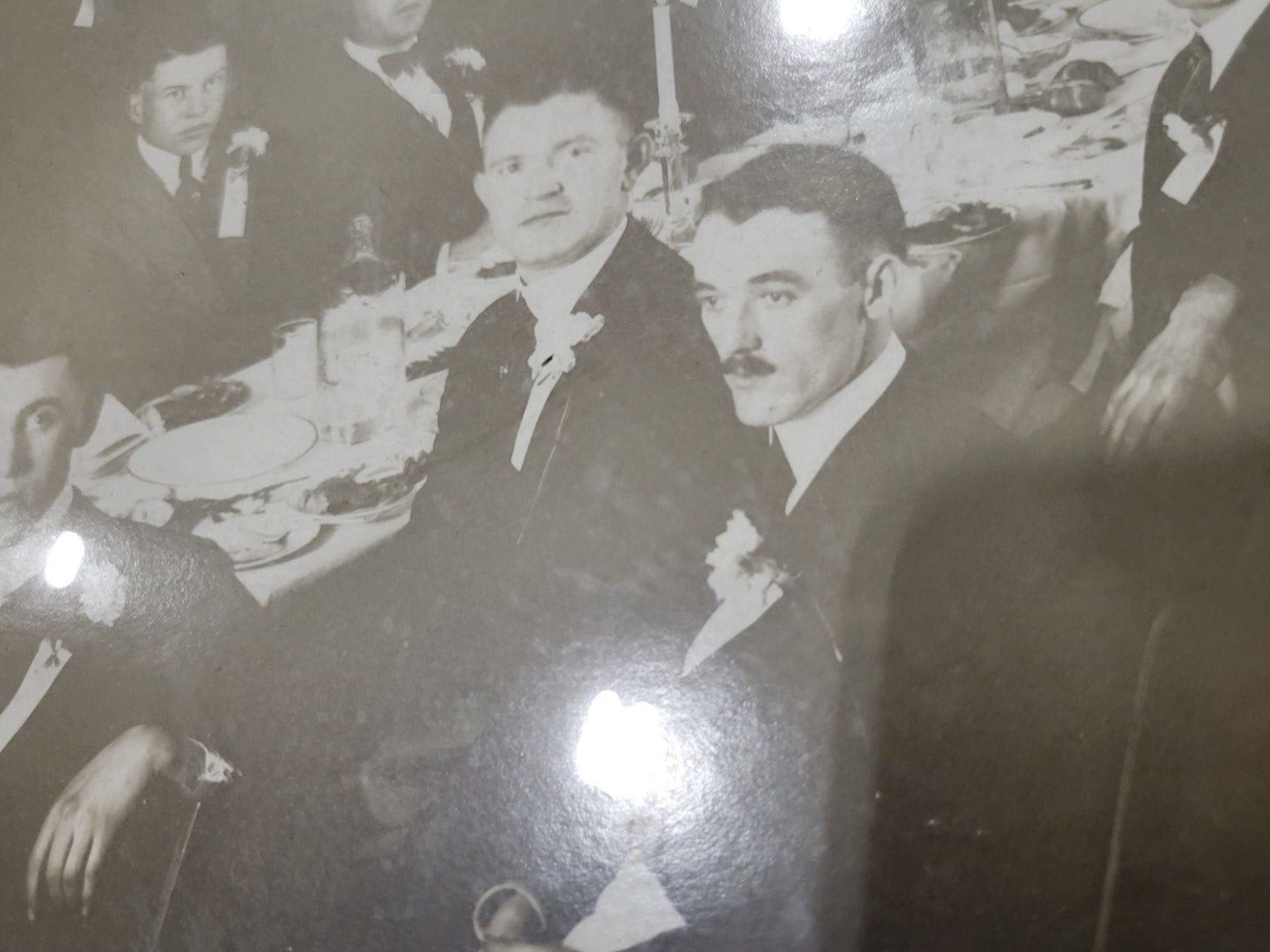 1907 Fraternal Banquet Anniversary Photograph in Ebonized Frame