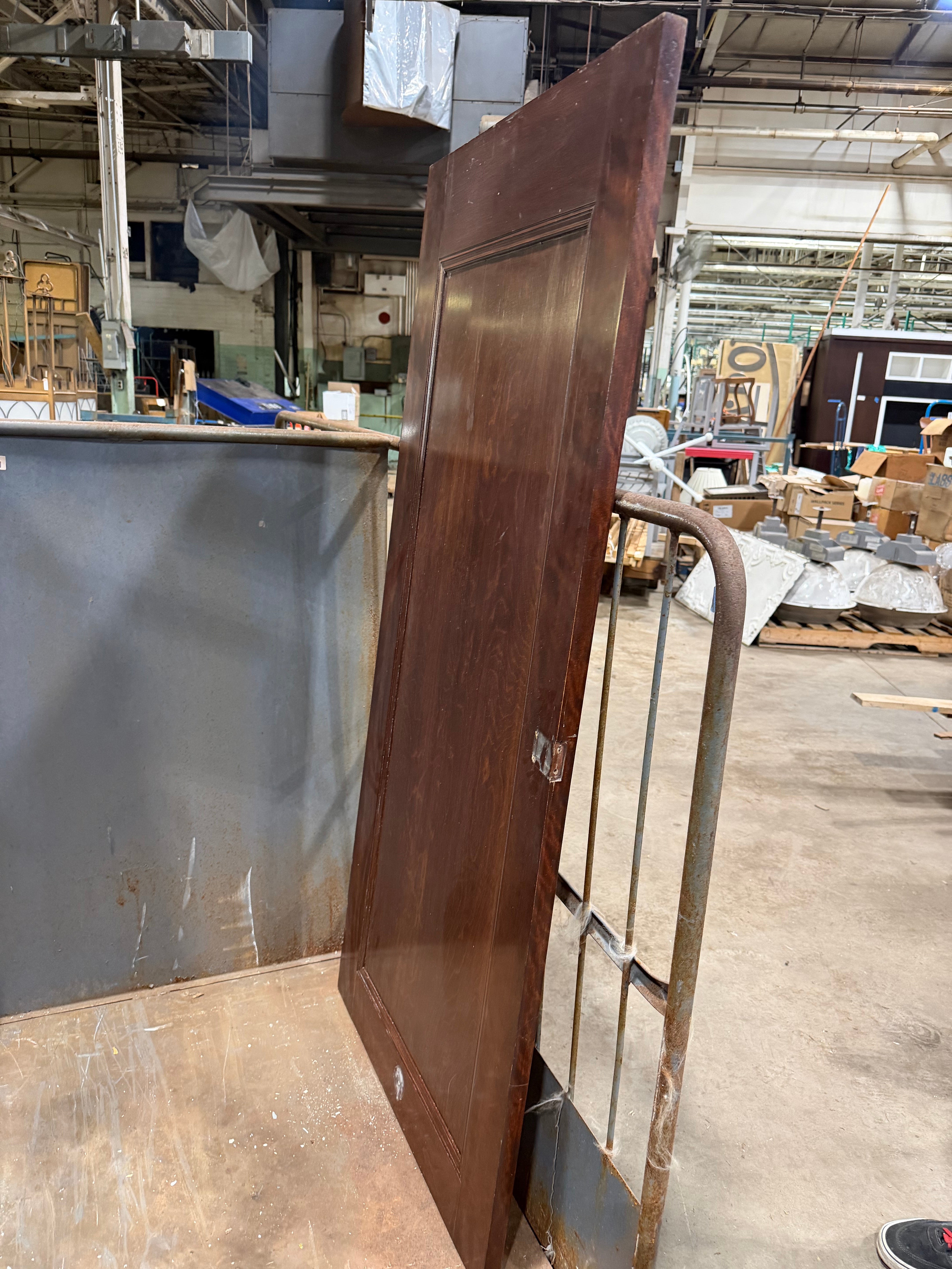 Vintage Right-Hand Outswing Bathroom Stall Door – Solid Wood (No Locking Hardware)