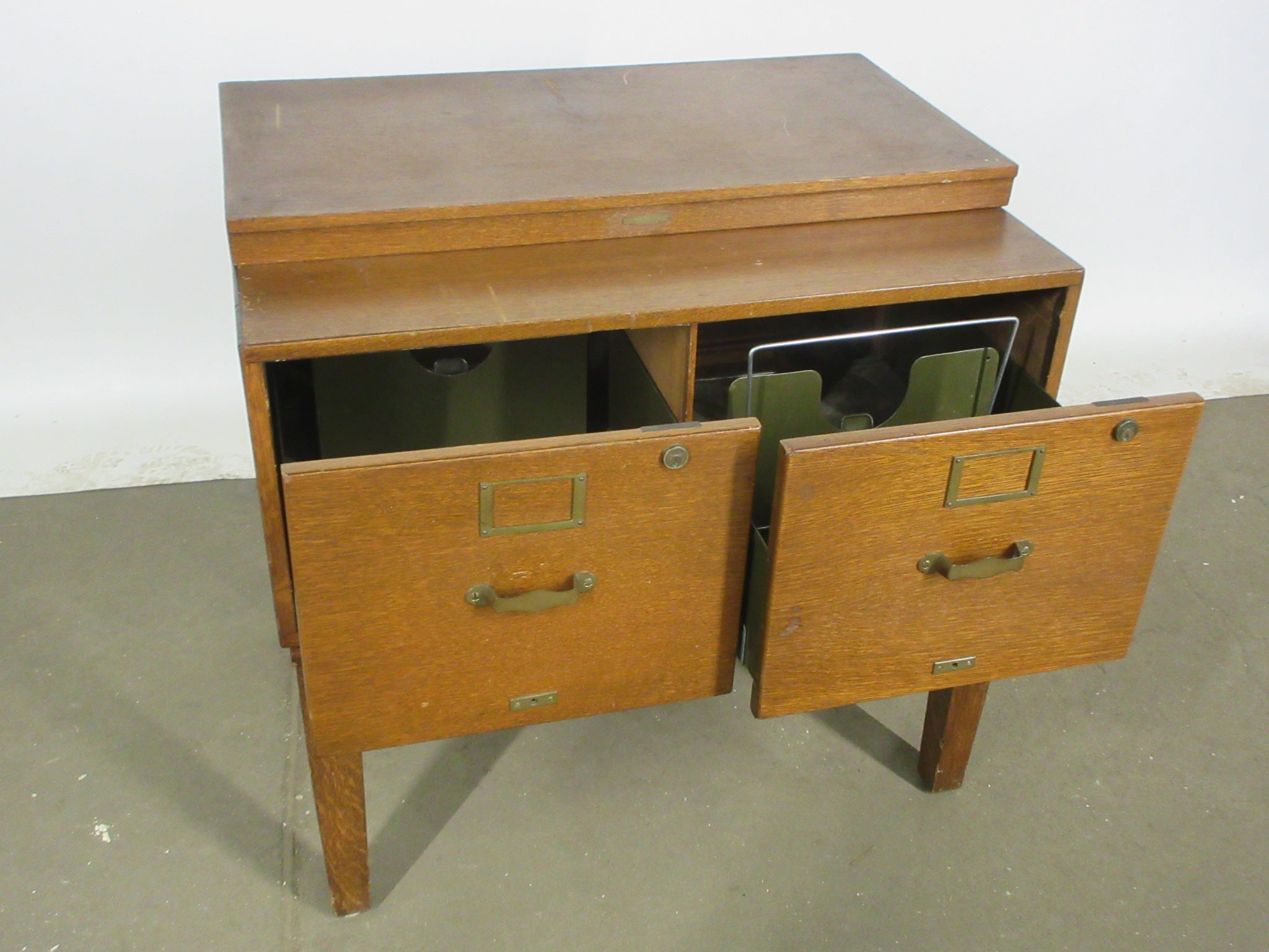 Vintage Remington Rand Library Filing Table