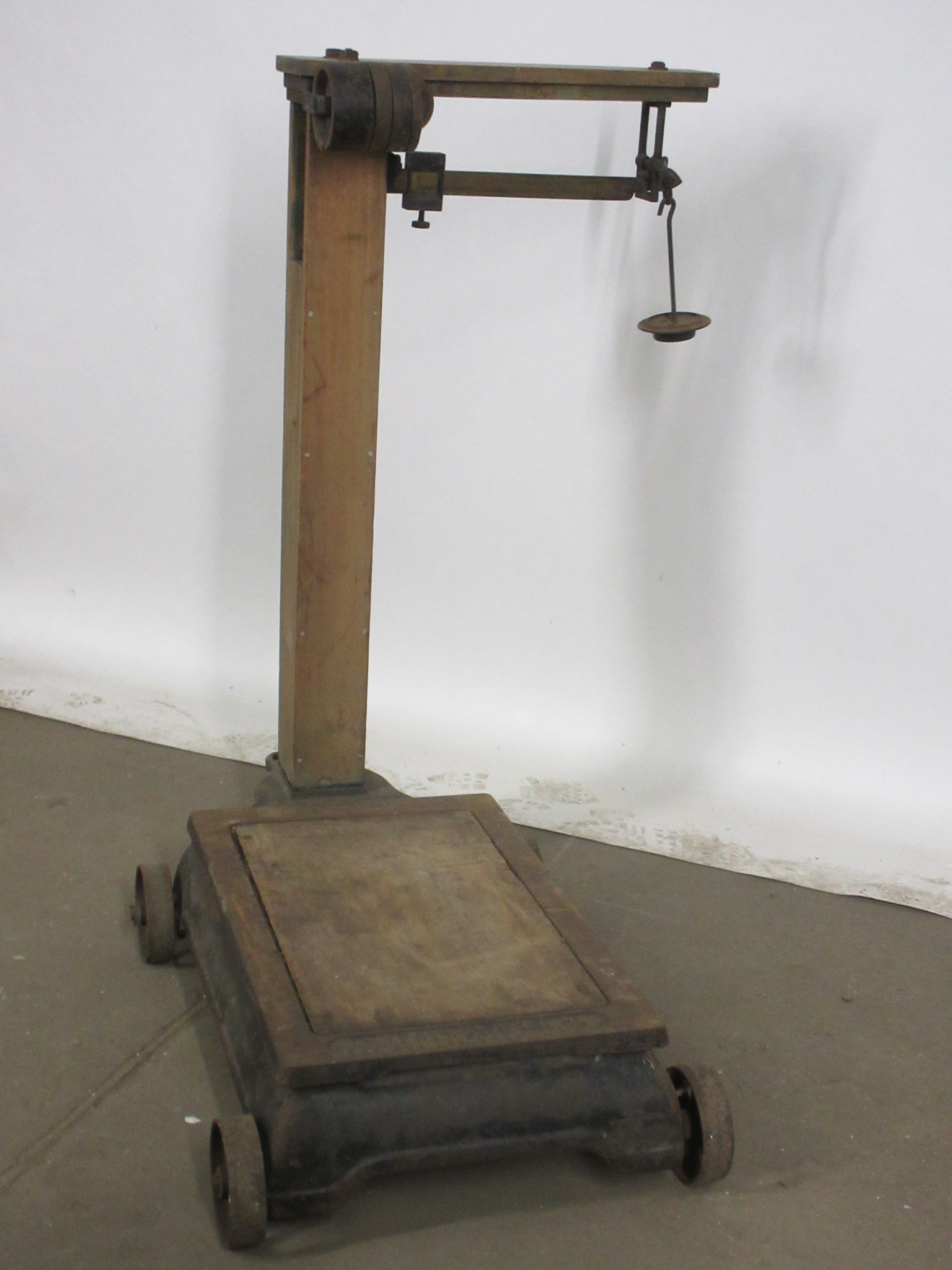 Antique Wheeled Fairbanks Platform Scale