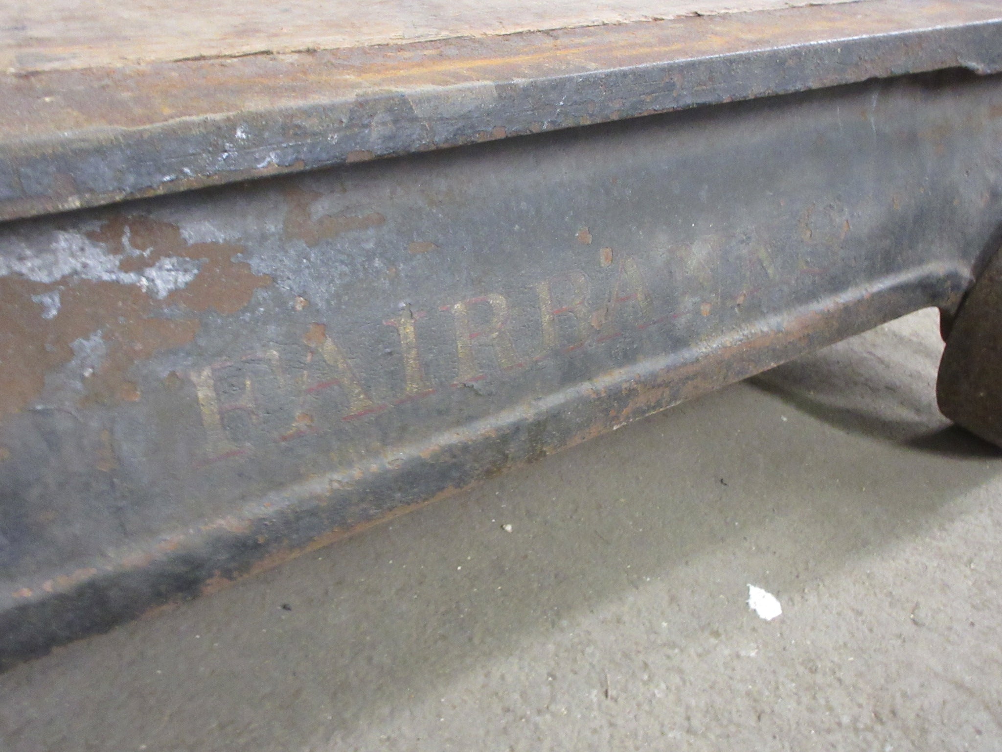 Antique Wheeled Fairbanks Platform Scale