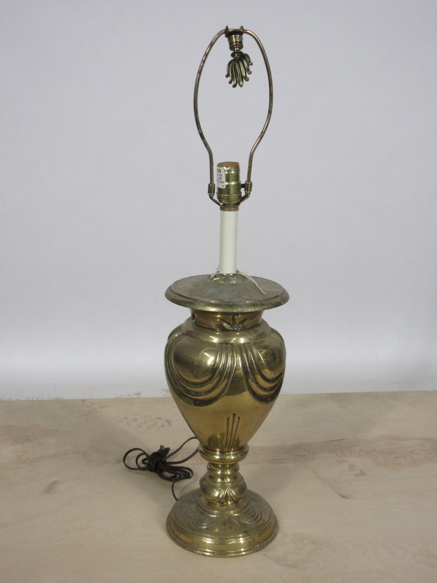 Vintage Heavy Brass Table Lamp