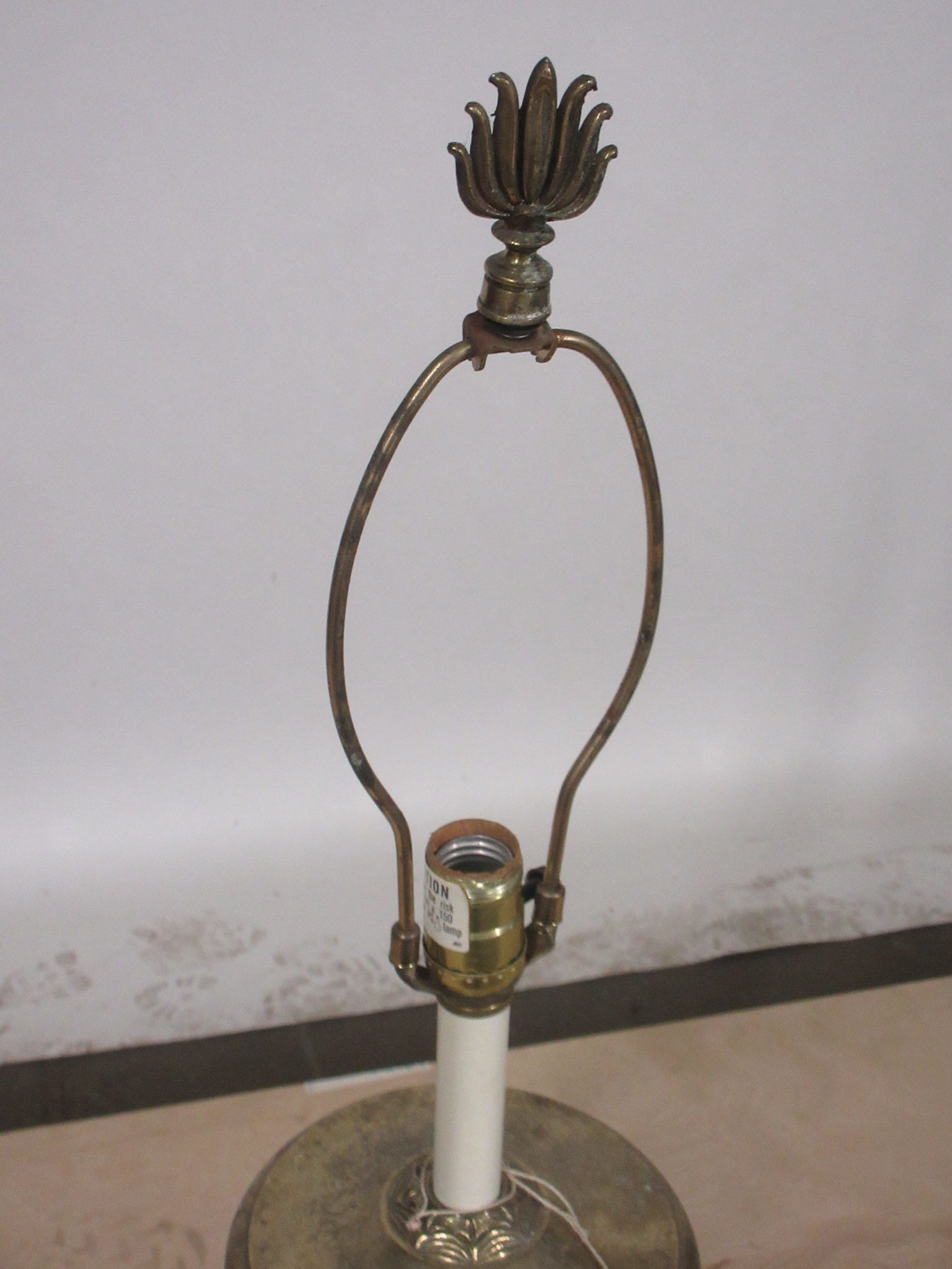 Vintage Heavy Brass Table Lamp