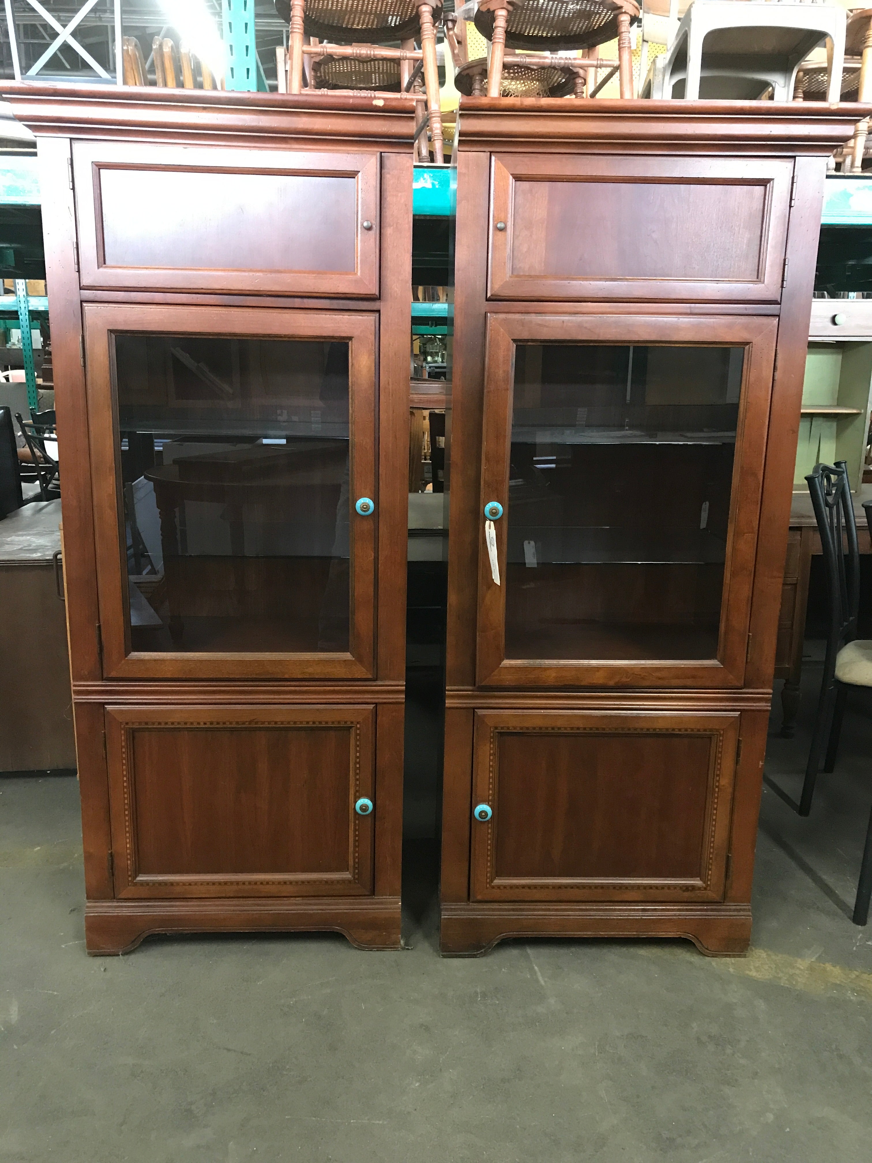 Set of 2 Entertainment Center Cabinets