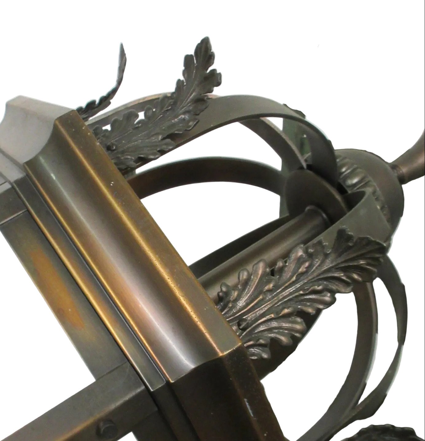 Historic Bronze-Finish Lantern Chandelier from Playhouse Square – Textured Glass, 44” Tall