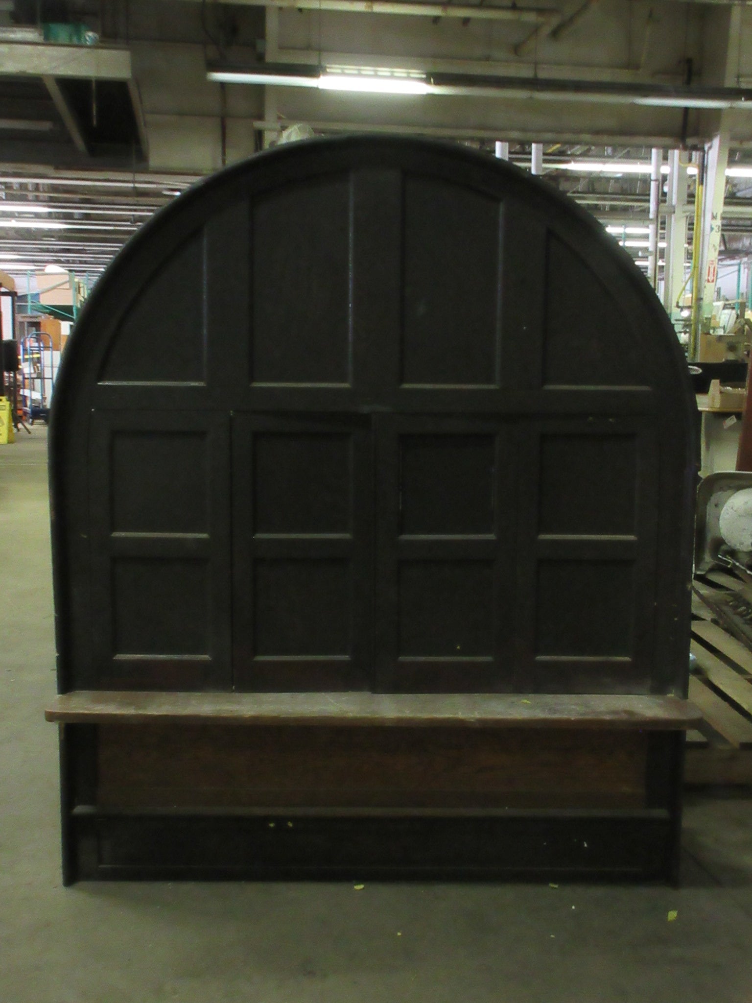 Vintage Arched Bifold Ticketing Window with Trim