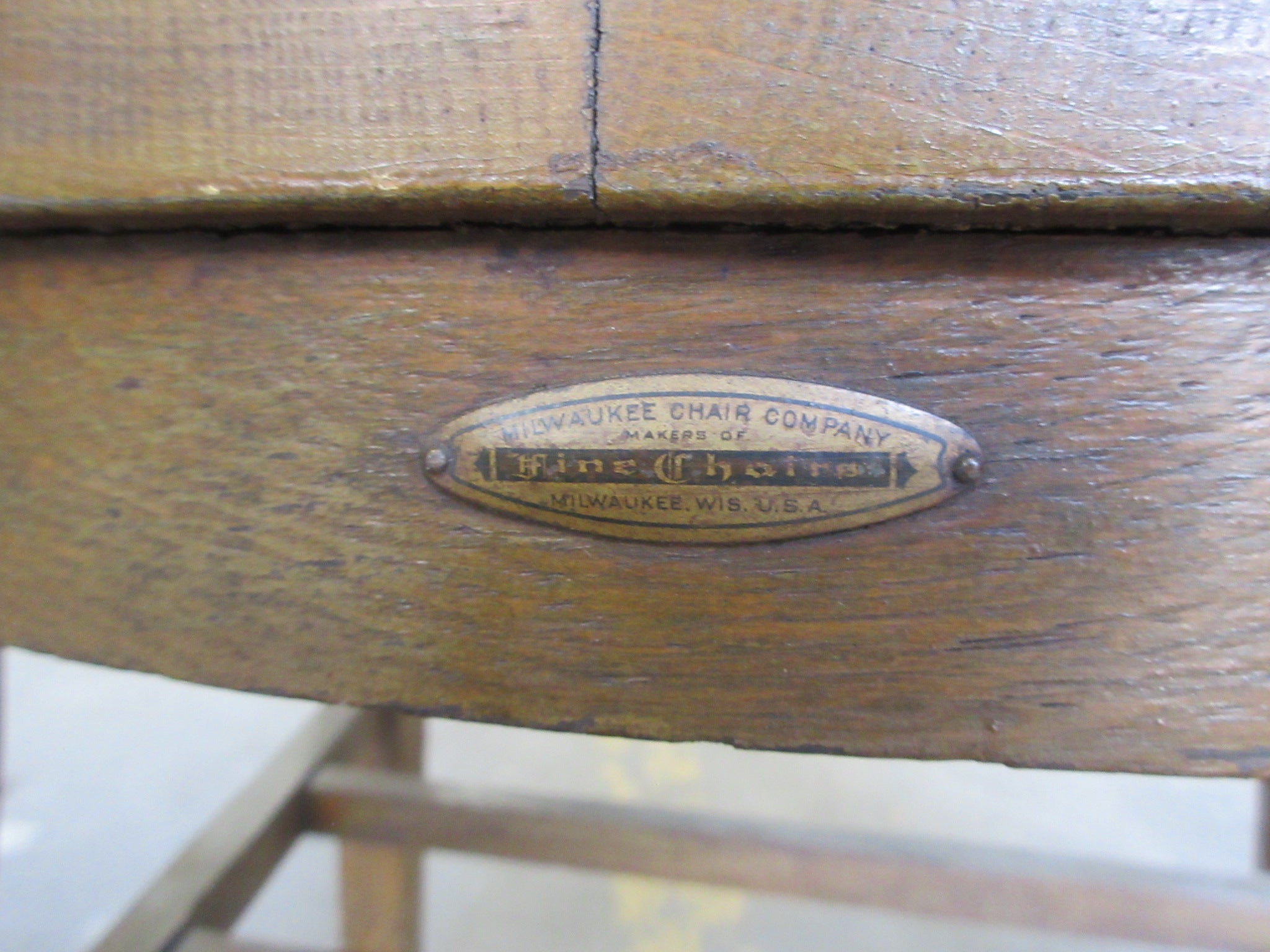 Vintage Milwaukee Chair Co. Court Chair