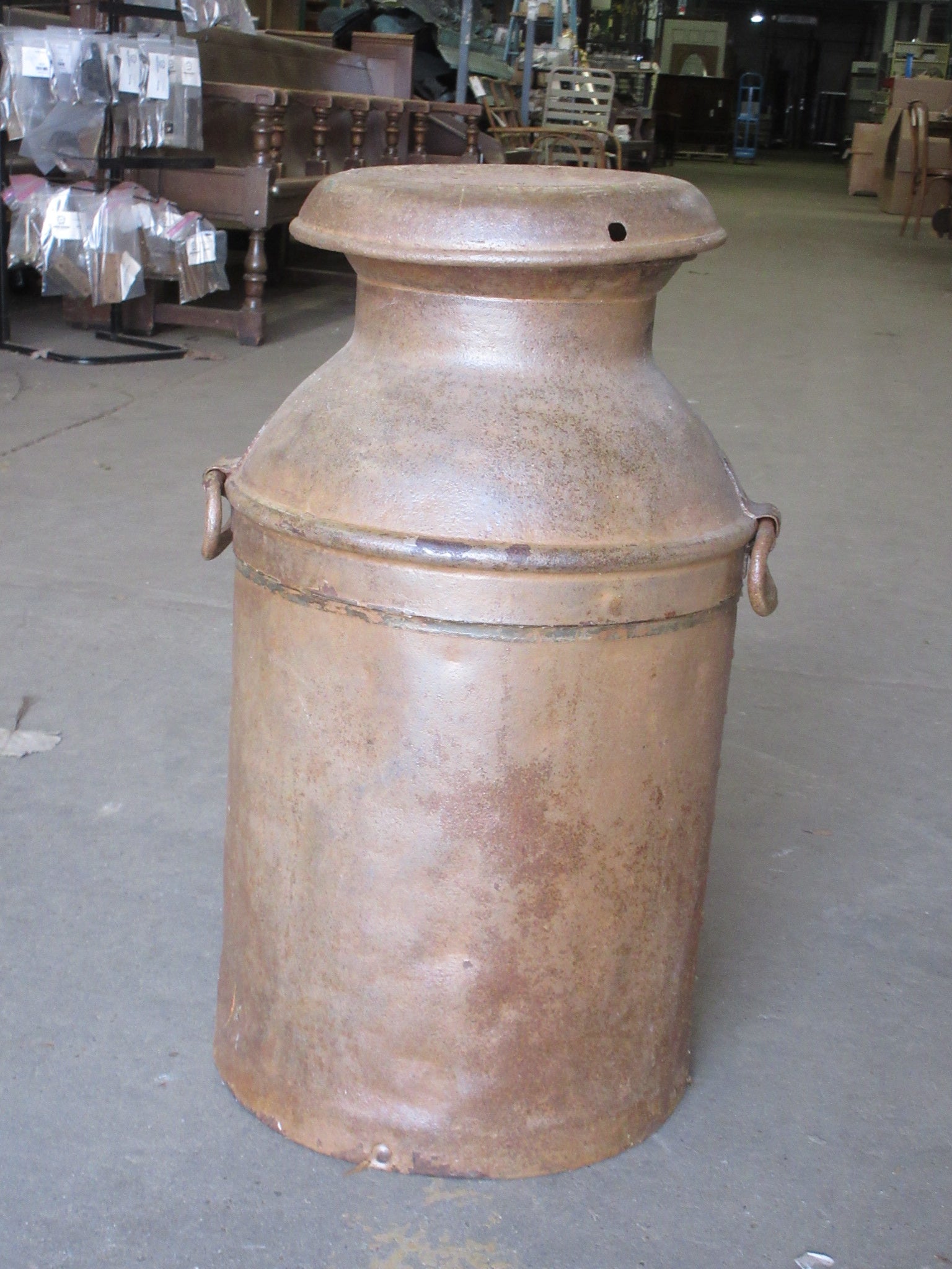 Vintage Metal Milk Jug