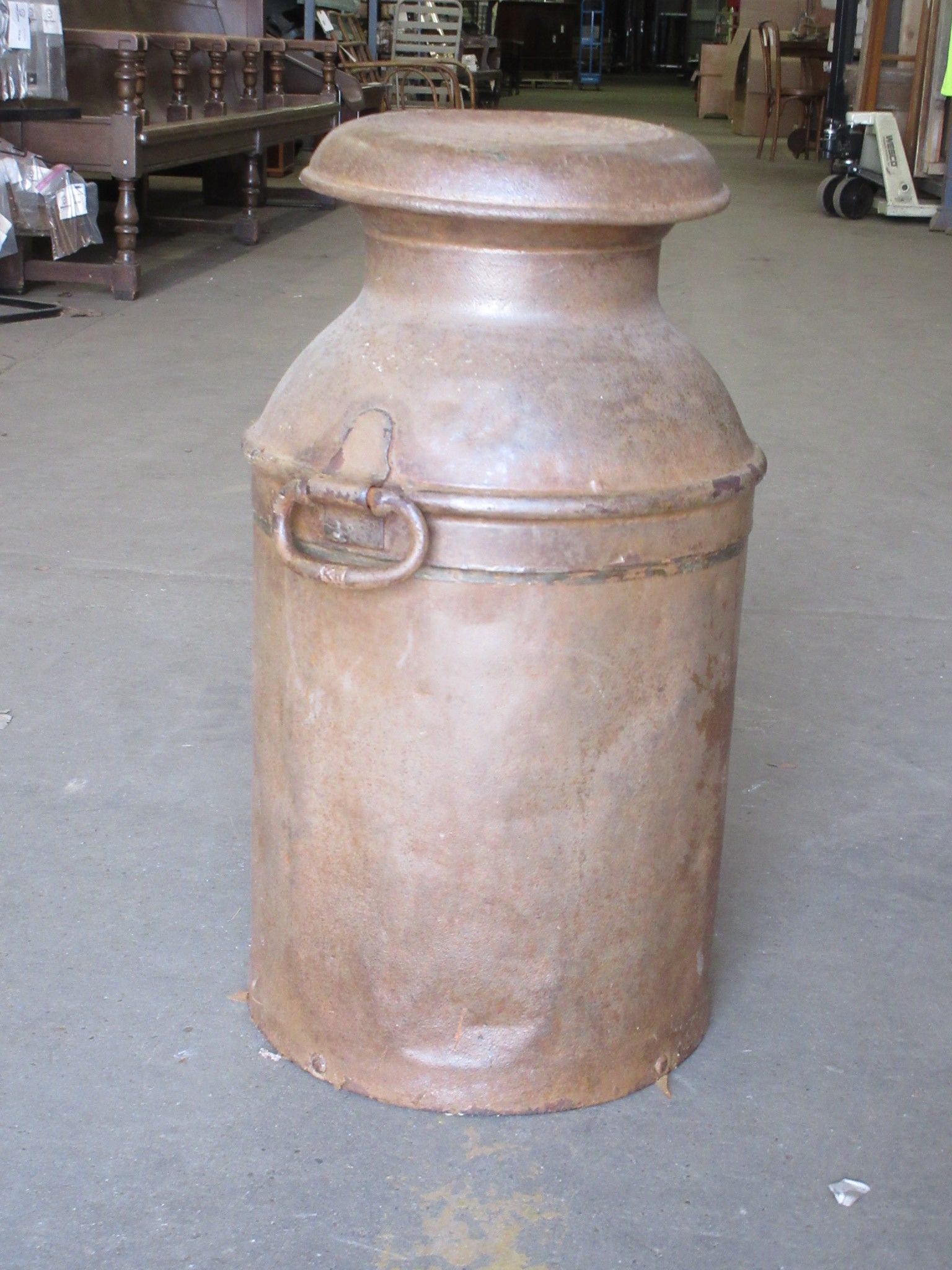 Vintage Metal Milk Jug