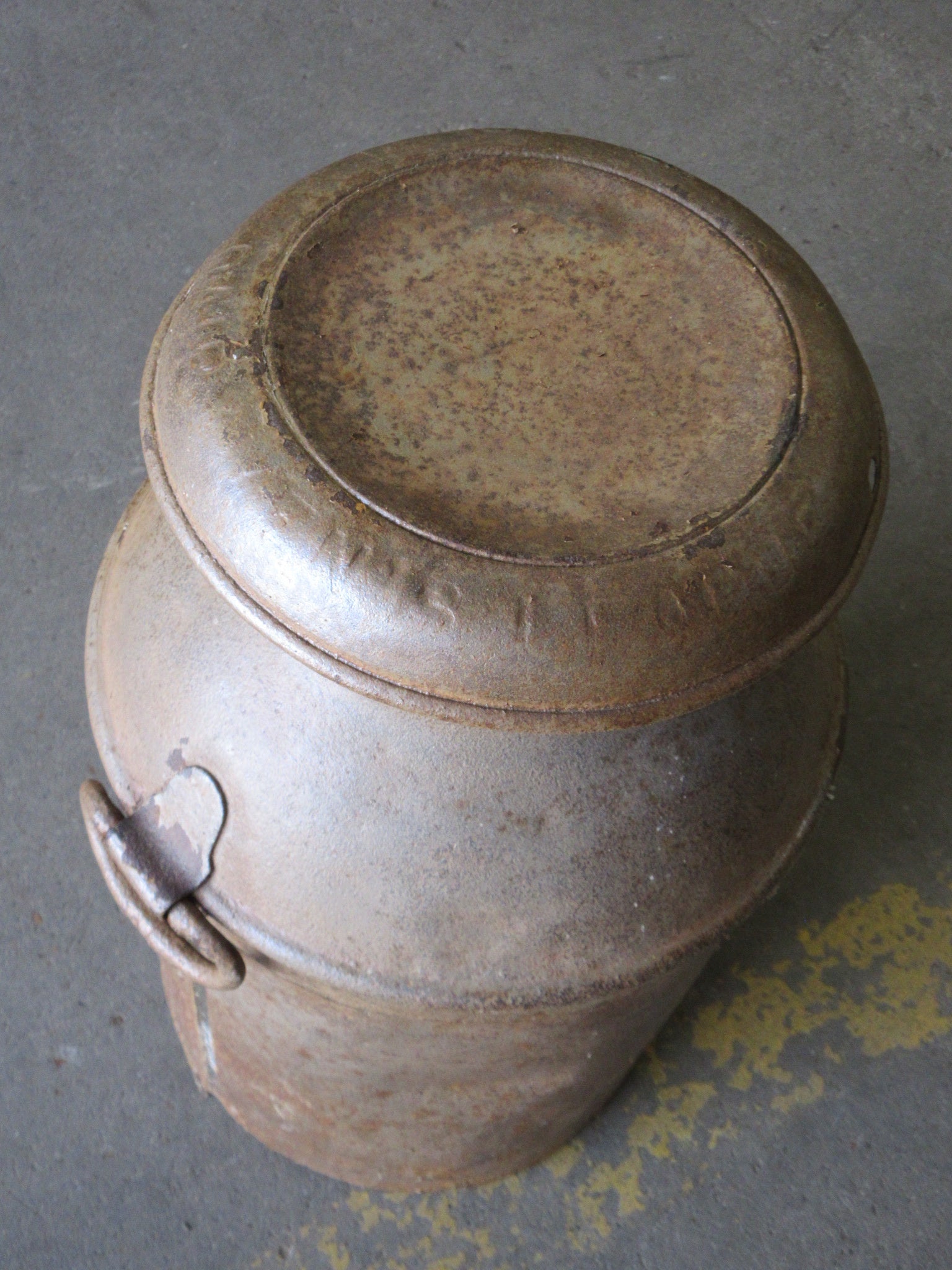 Vintage Metal Milk Jug